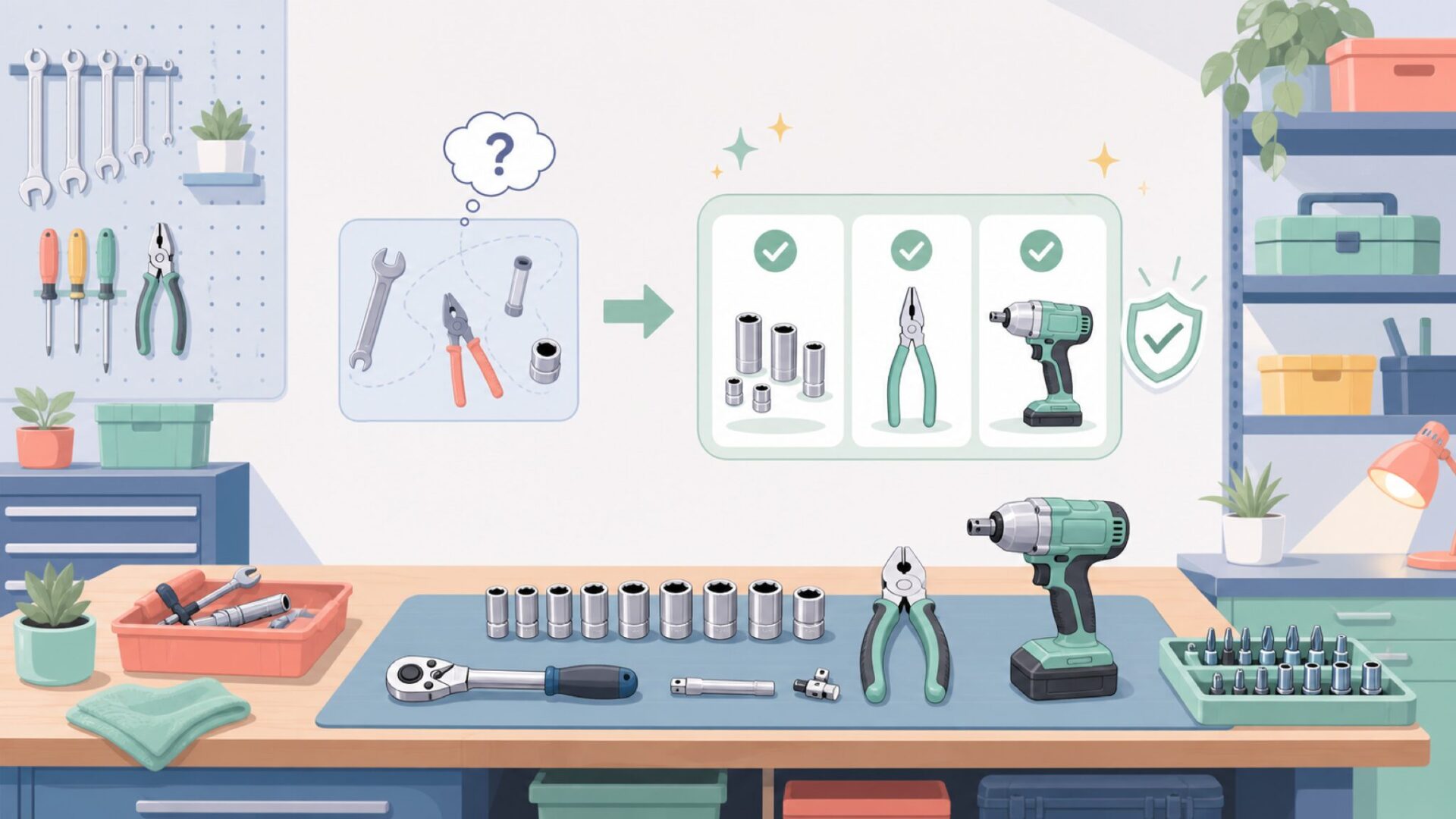 Pro'sKitが得意とする工具ジャンルを表すイラスト