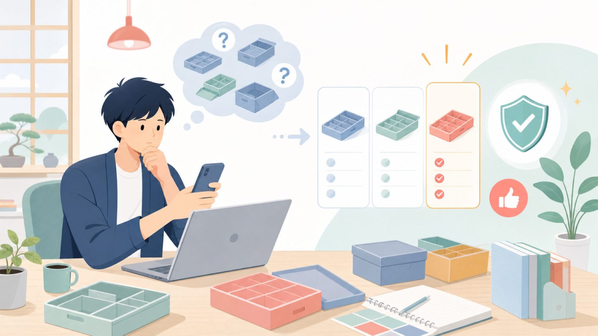 Folded Spaceが手がける商品の特徴を表すイラスト
