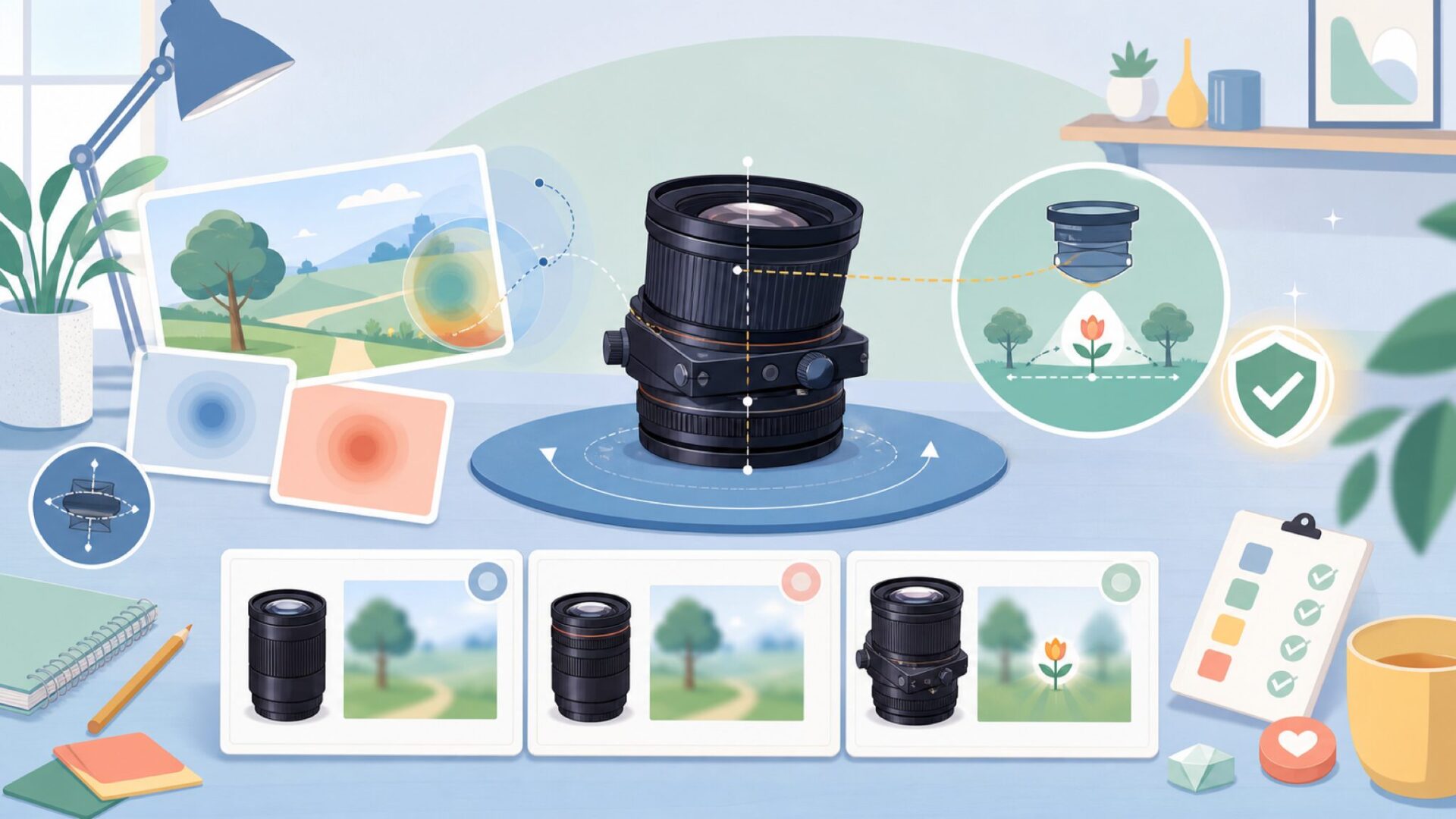 他のレンズと何が違う?Lensbaby独特のボケ表現の仕組みを表すイラスト