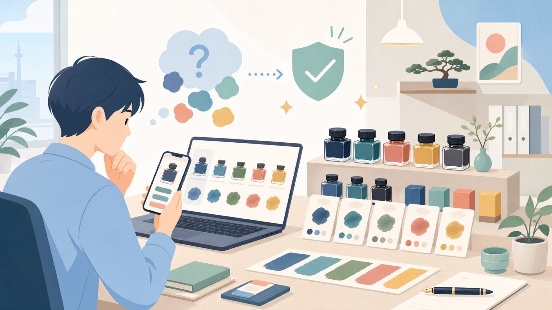 Vinta Inksの代表的な商品・人気コレクションを表すイラスト