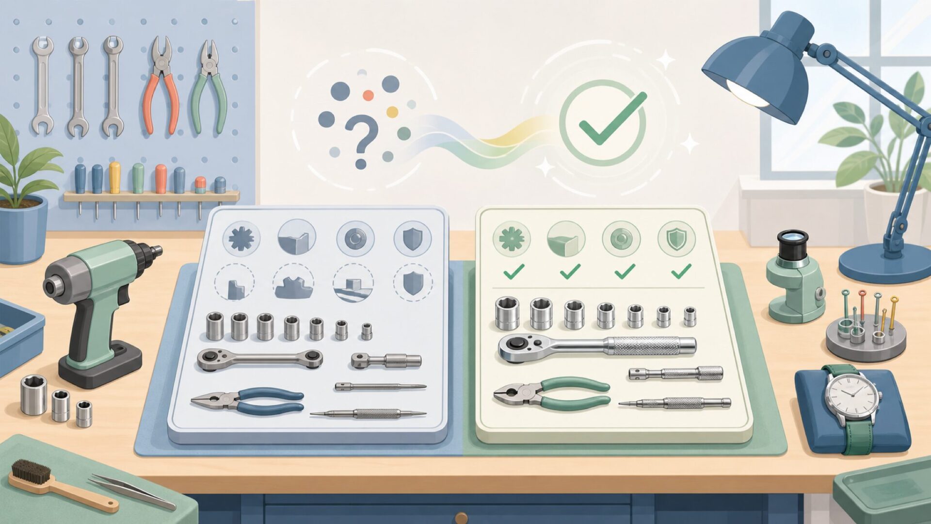 日本の時計工具と何が違う?精度と設計思想を比較を表すイラスト