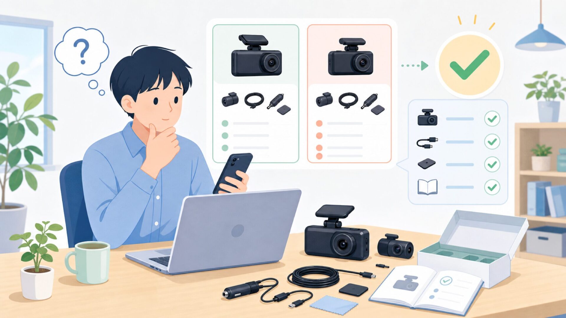 Kingslim D5の基本情報と付属品｜説明書で確認したいポイントを表すイラスト