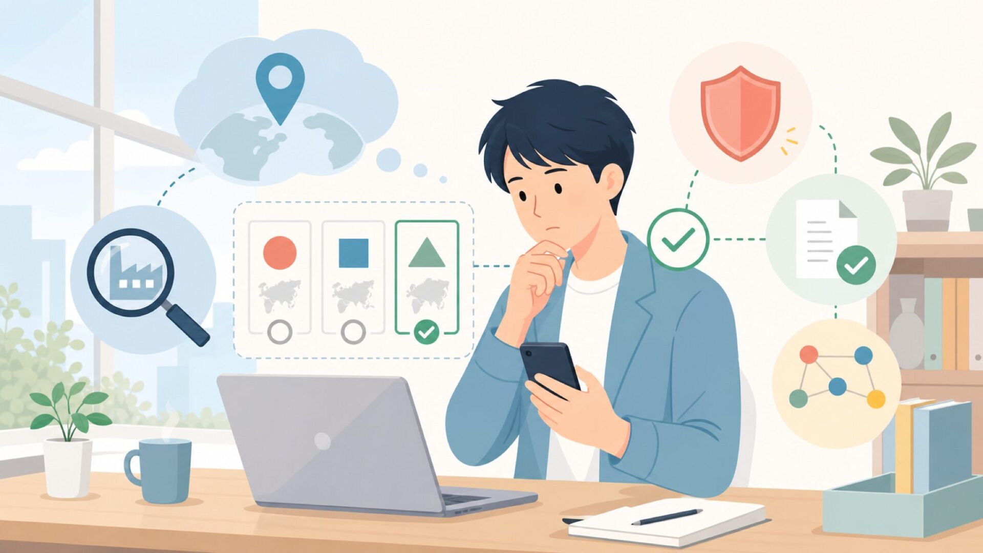 JOYHILLはどこの国のメーカーなのかを表すイラスト