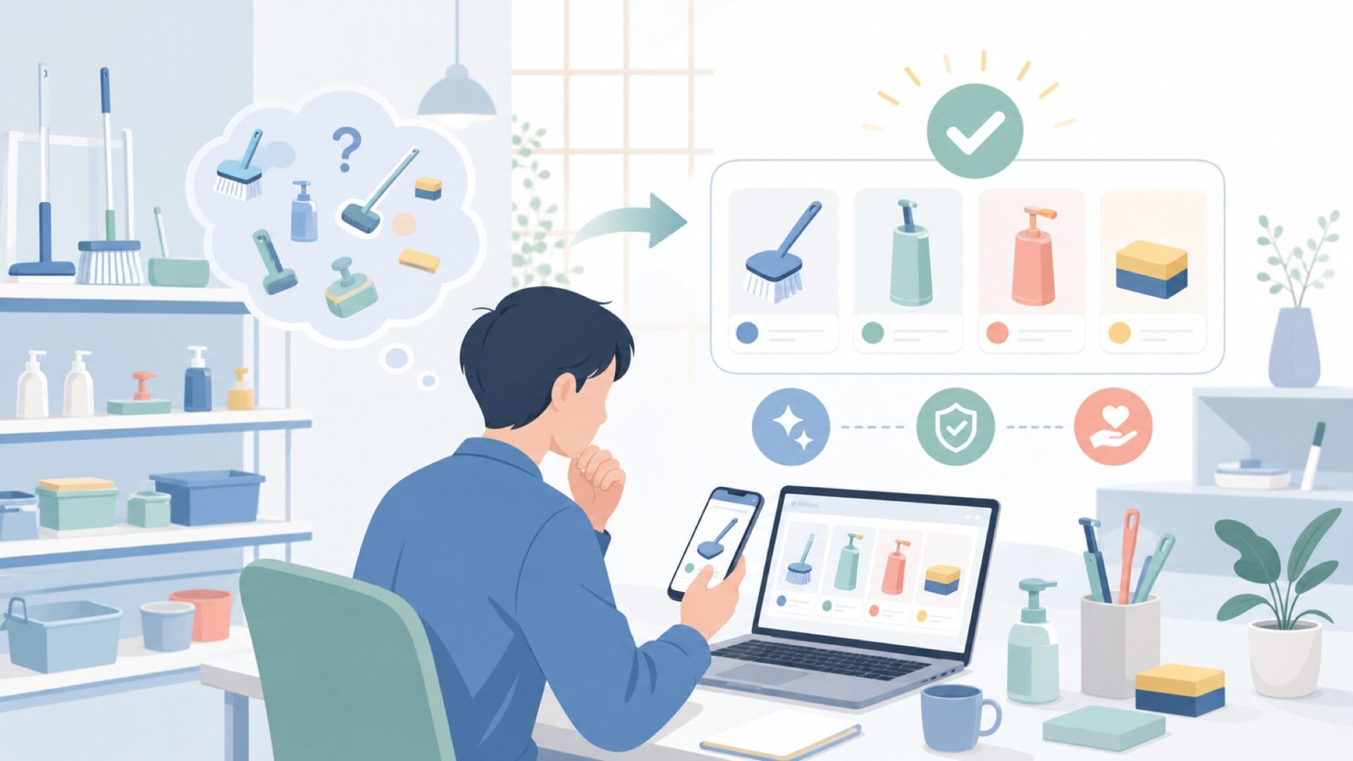 IKAPEの商品ラインナップと特徴（機能・素材・用途）を表すイラスト
