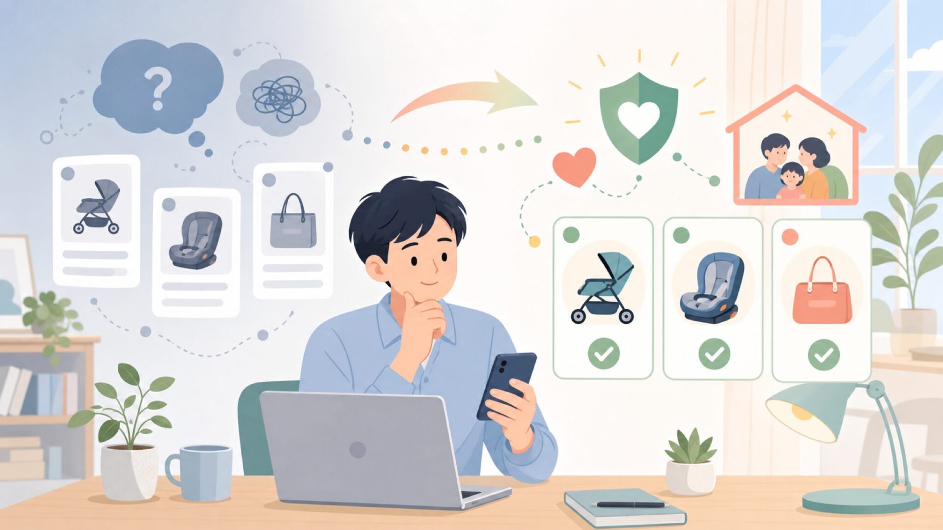 Hatchというブランドが選ばれる理由を表すイラスト
