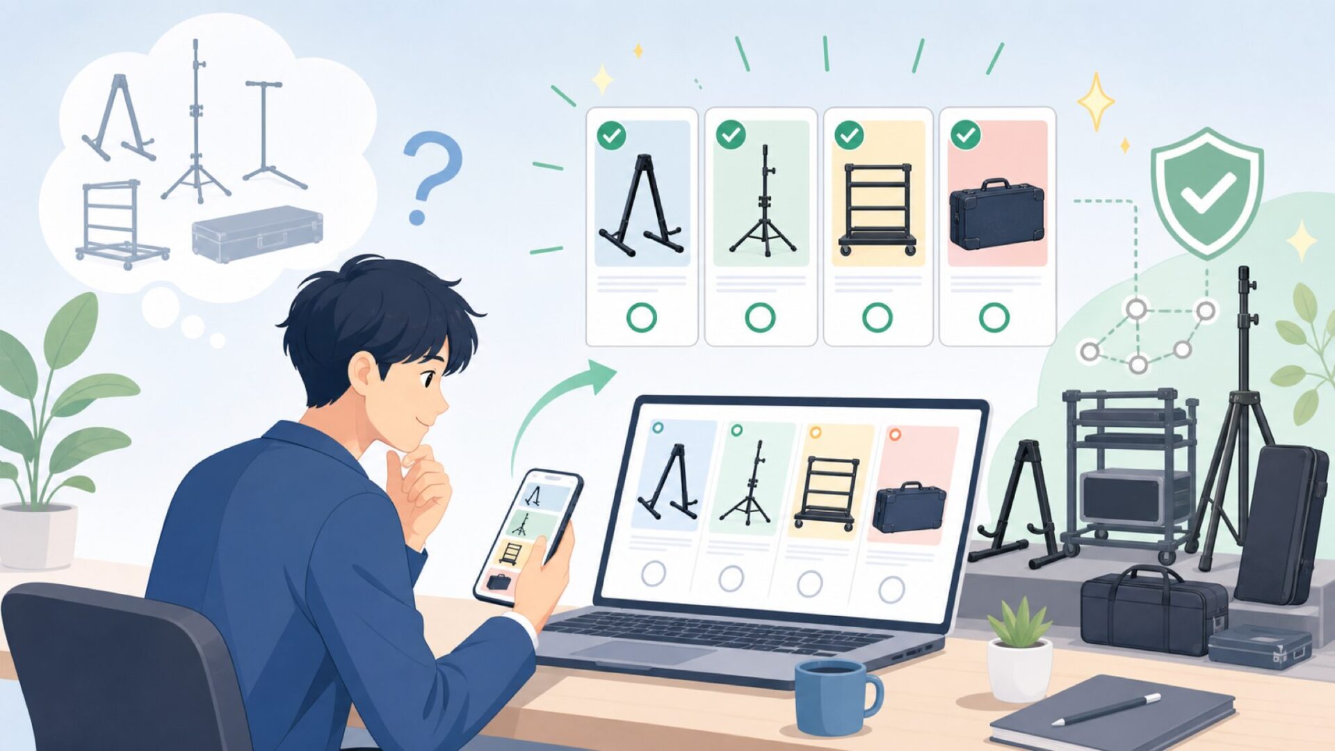 Gator Frameworksが展開する製品ラインナップを表すイラスト