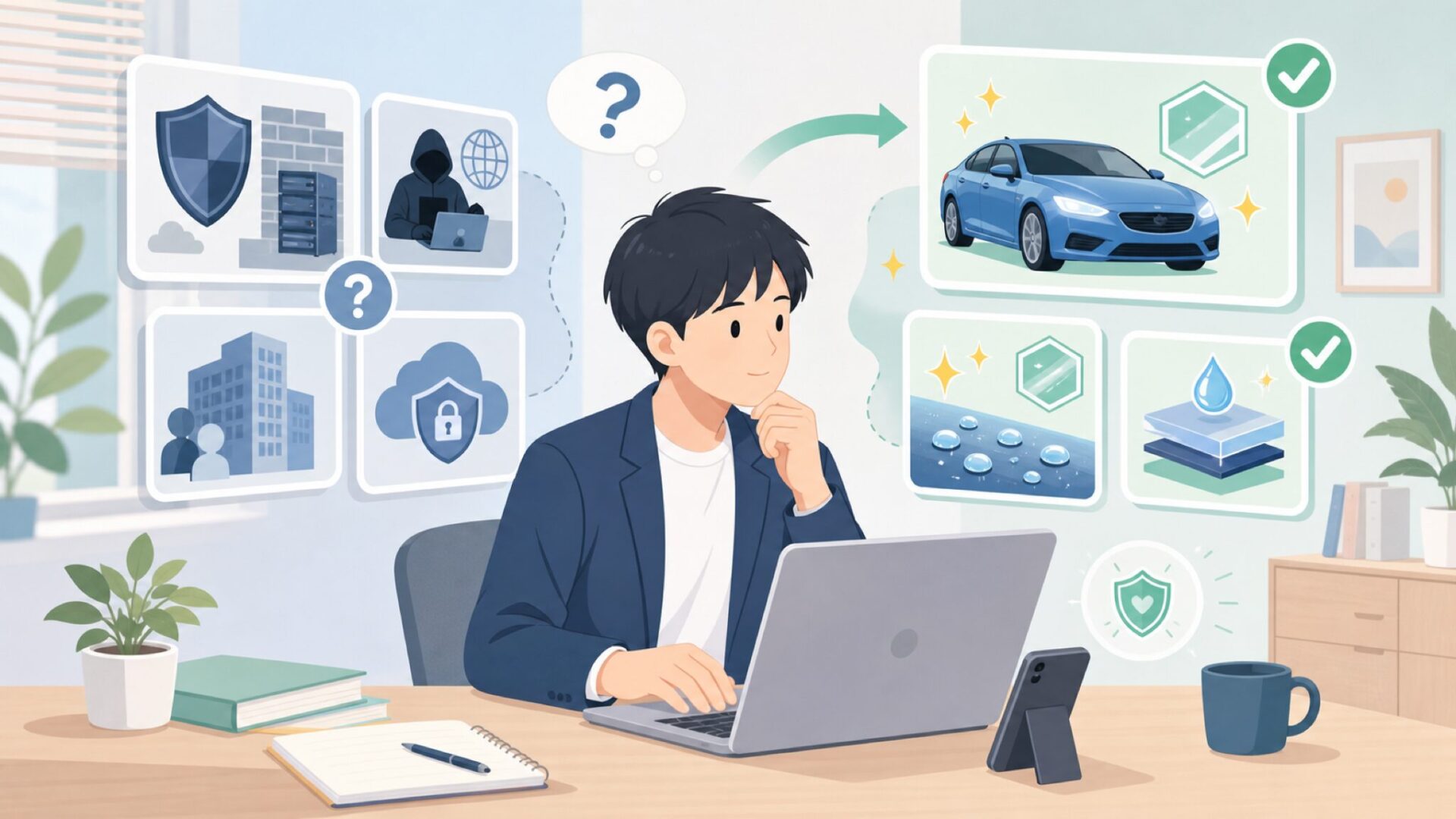 検索結果に混じる「Keeper Security」はまったく別の会社を表すイラスト