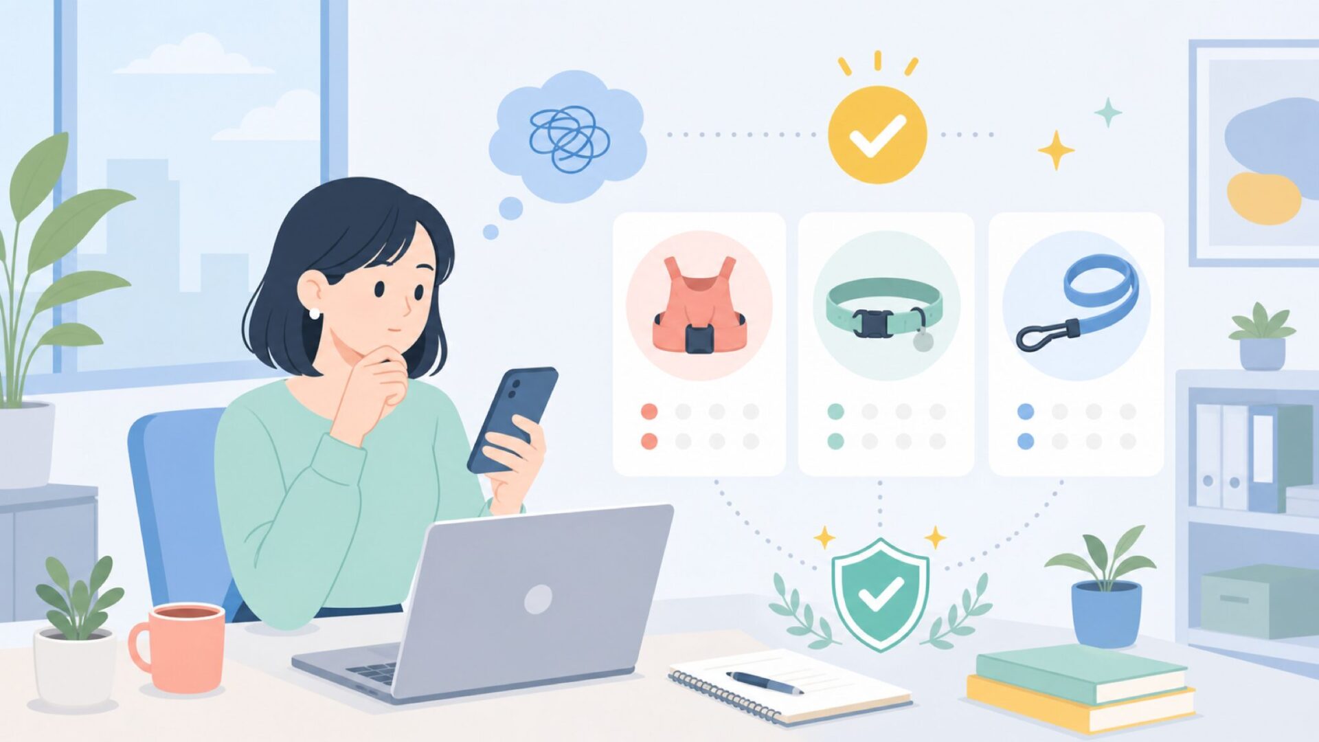 Max & Molly の商品ラインナップと特徴を表すイラスト