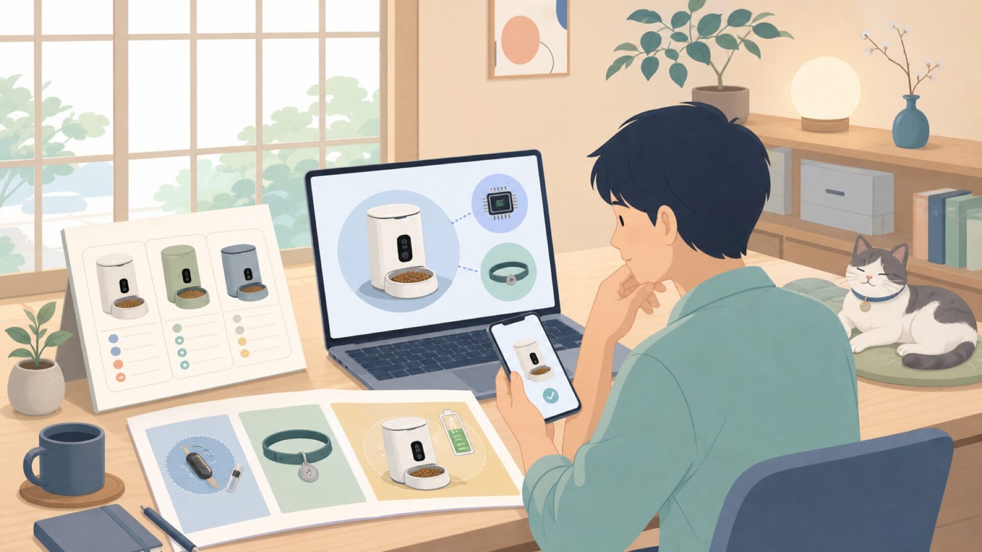 シュアーフィーダー マイクロチップの機能を深掘りするを表すイラスト