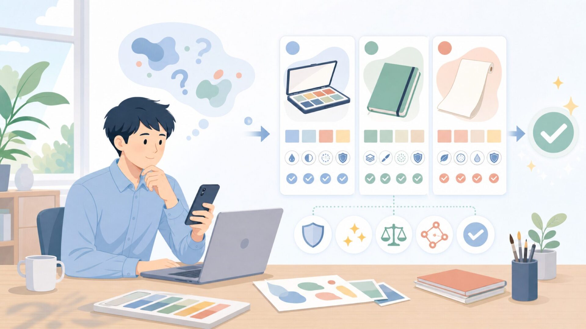 Etchrの代表的な商品ラインナップと特徴を表すイラスト