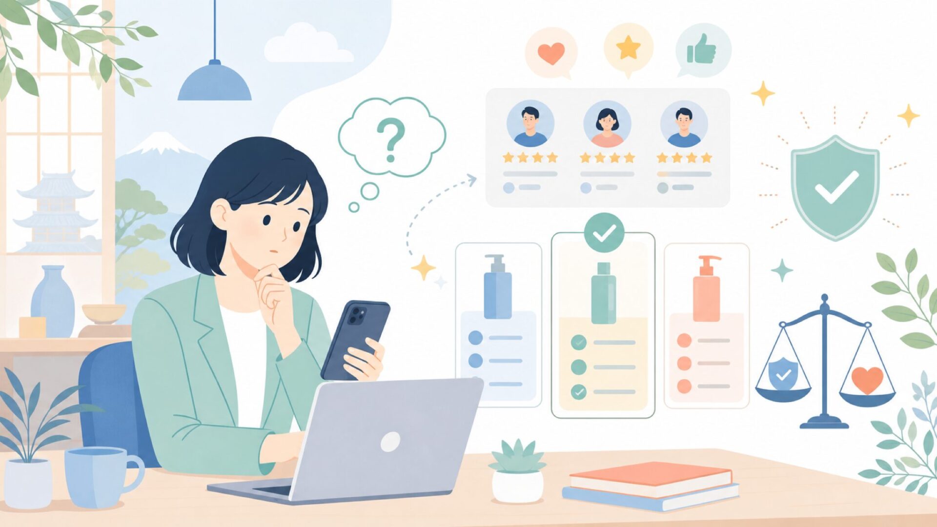 口コミからわかるNootieの実力と注意点を表すイラスト
