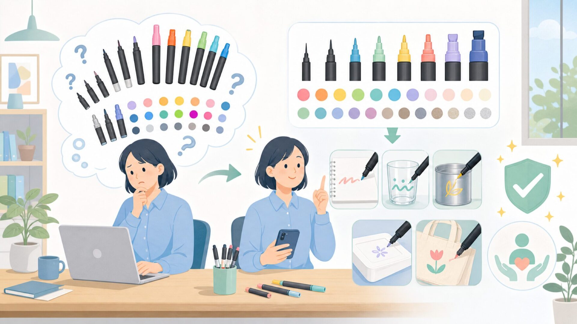 POSCAのラインナップと特徴を表すイラスト