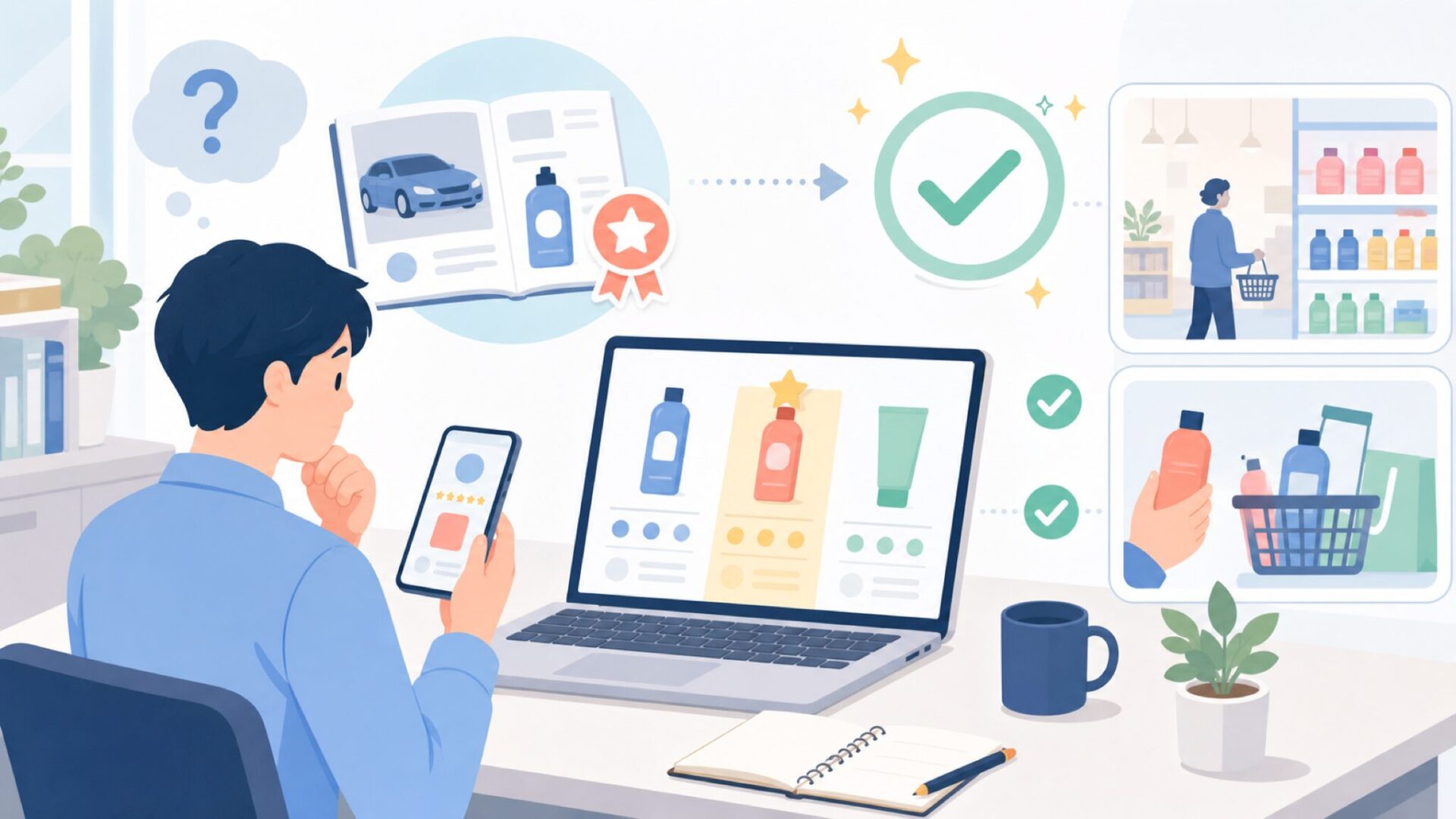 名門カー雑誌も認めるSONAXの評価と日本での取り扱いを表すイラスト