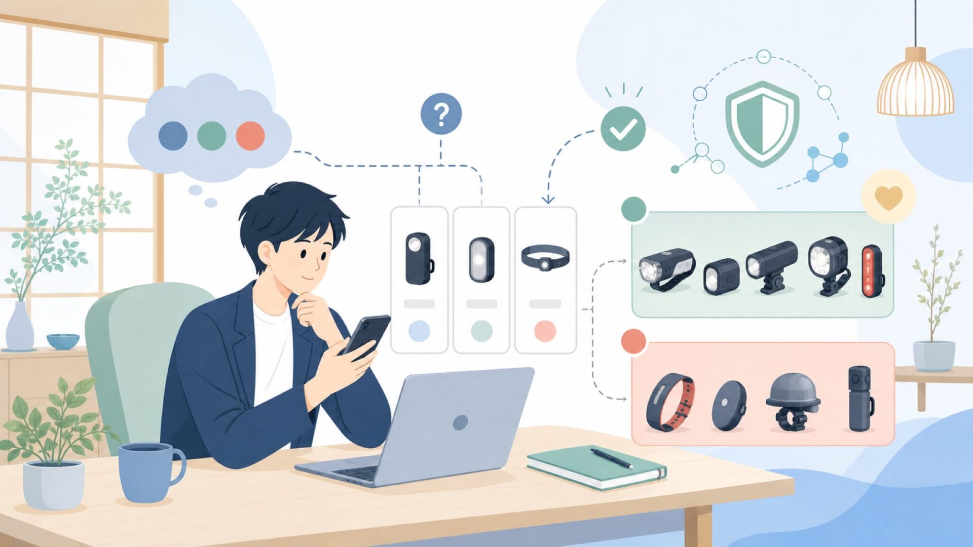 代表シリーズに見るKnogらしいものづくりを表すイラスト