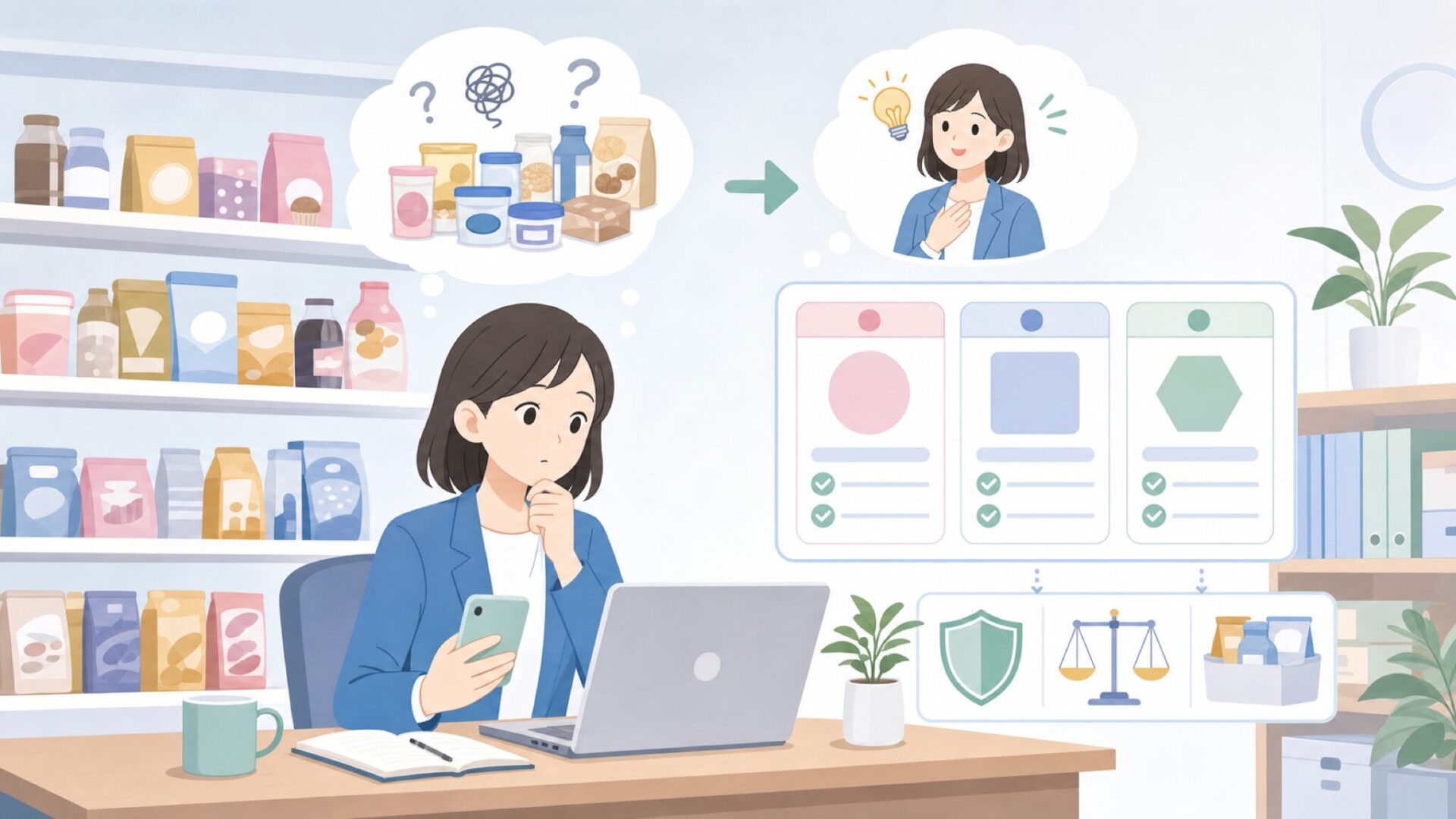 WiltonやBetty Crockerとの違いが分かりにくい理由を表すイラスト