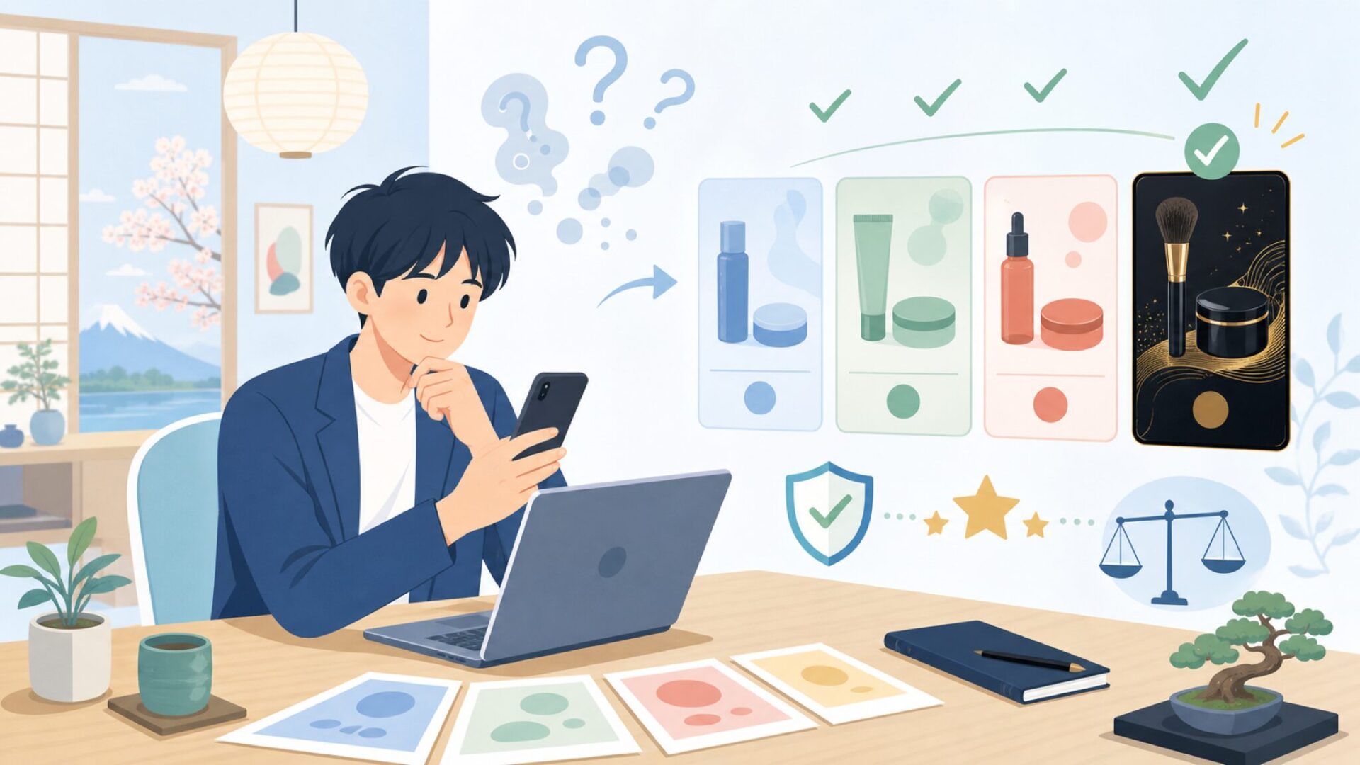 代表シリーズ「Black Velvet」と人気ラインナップを表すイラスト