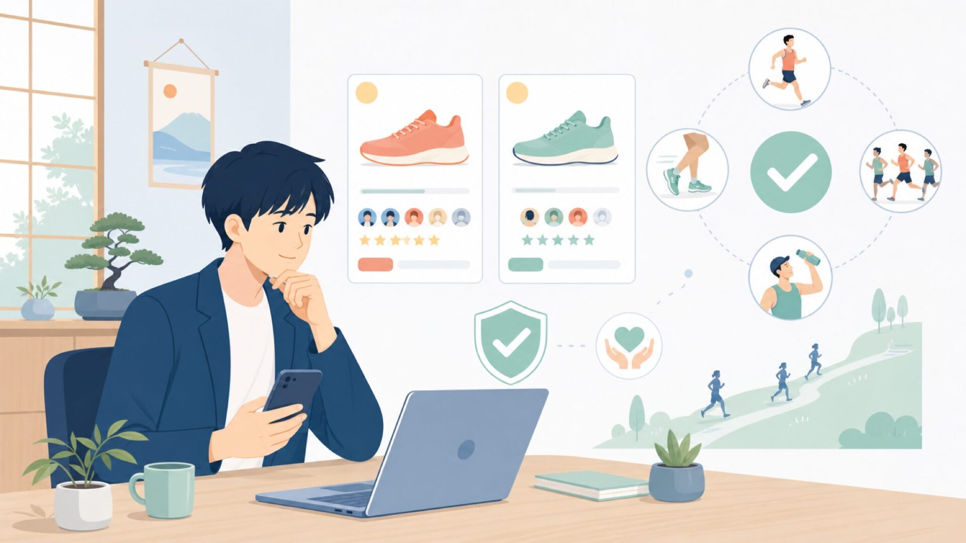 実際に使われている?アスリートやレースでの評価を表すイラスト