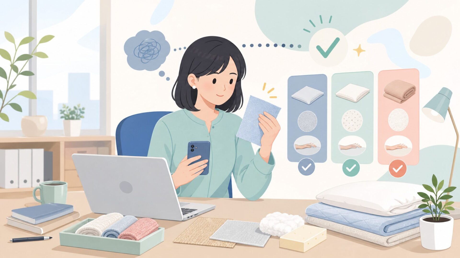 使ってみてわかった実物の使用感を表すイラスト