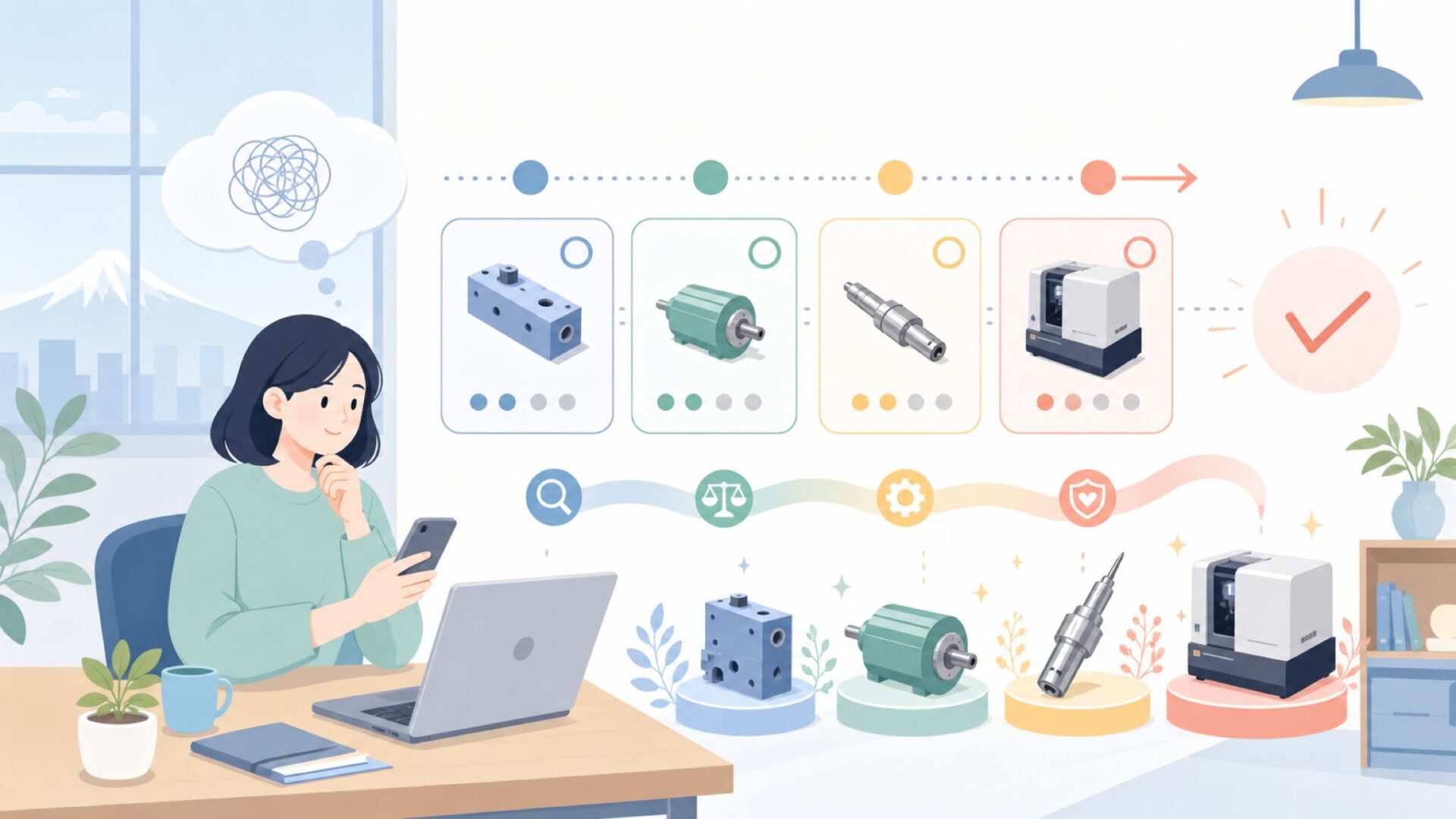 代表製品から見るロットリングの技術力を表すイラスト