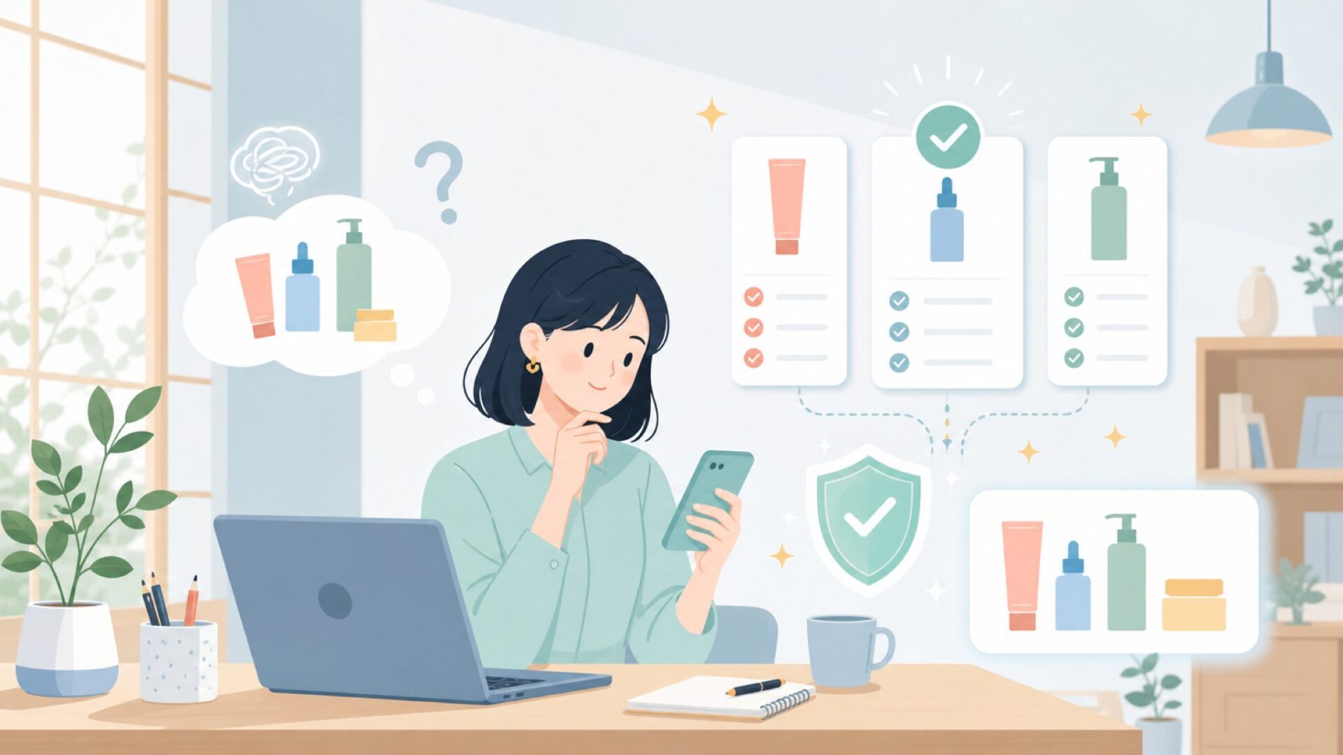 By Wishtrendの代表アイテムを一気にチェックを表すイラスト