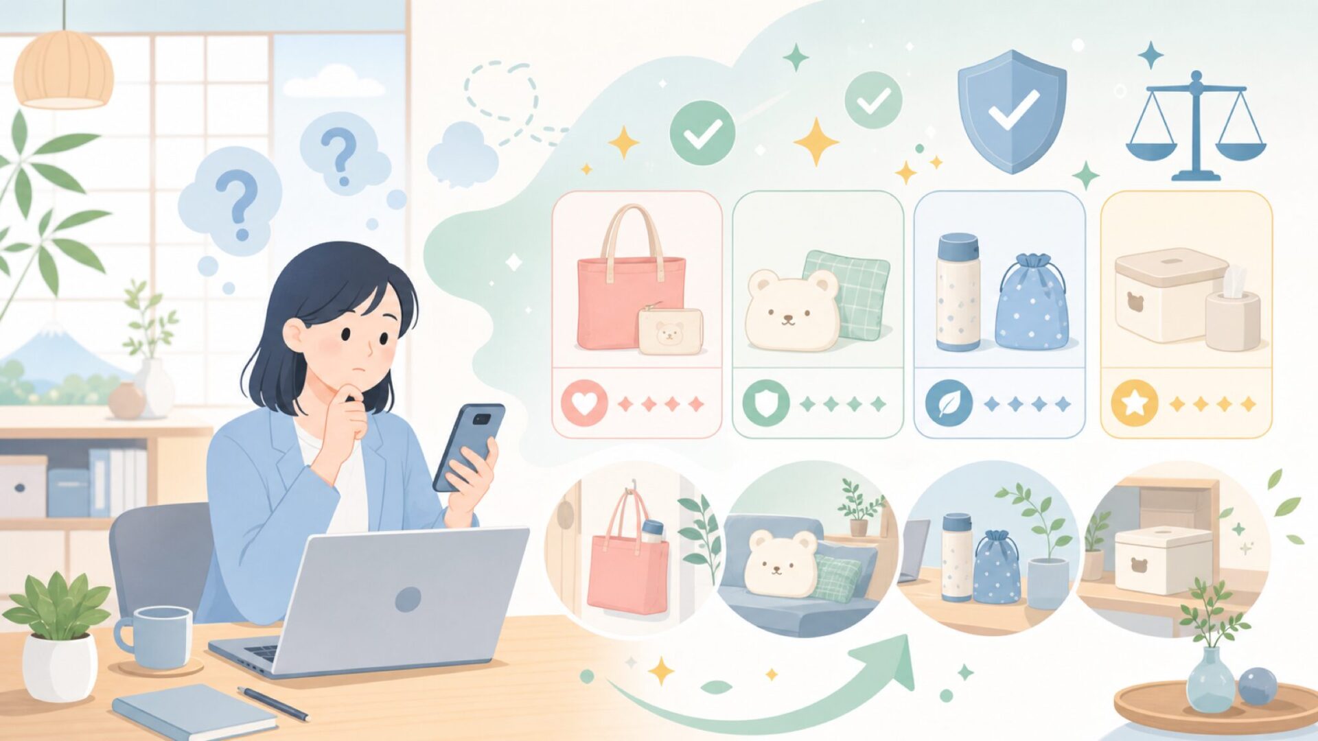 MSC Joieの人気商品ラインアップを表すイラスト