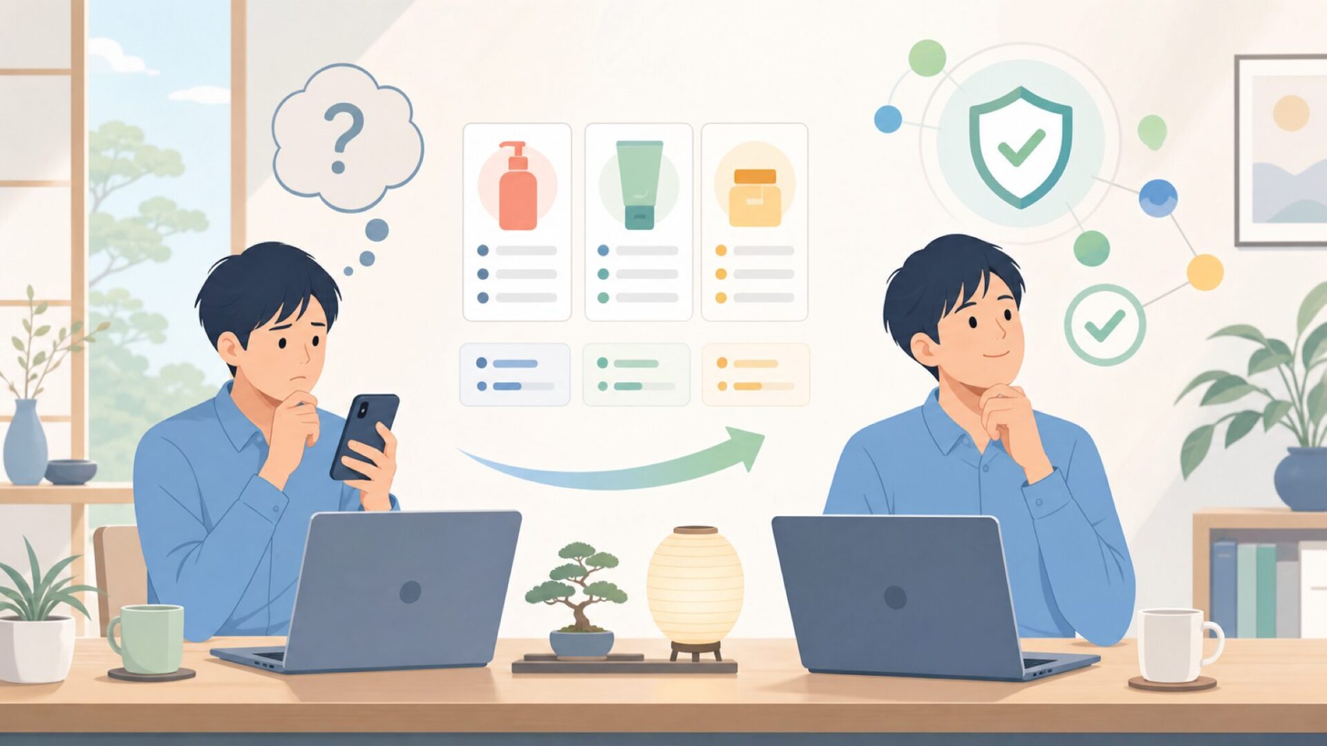 ブランドが聞き慣れなくても不安になりすぎなくていい理由を表すイラスト