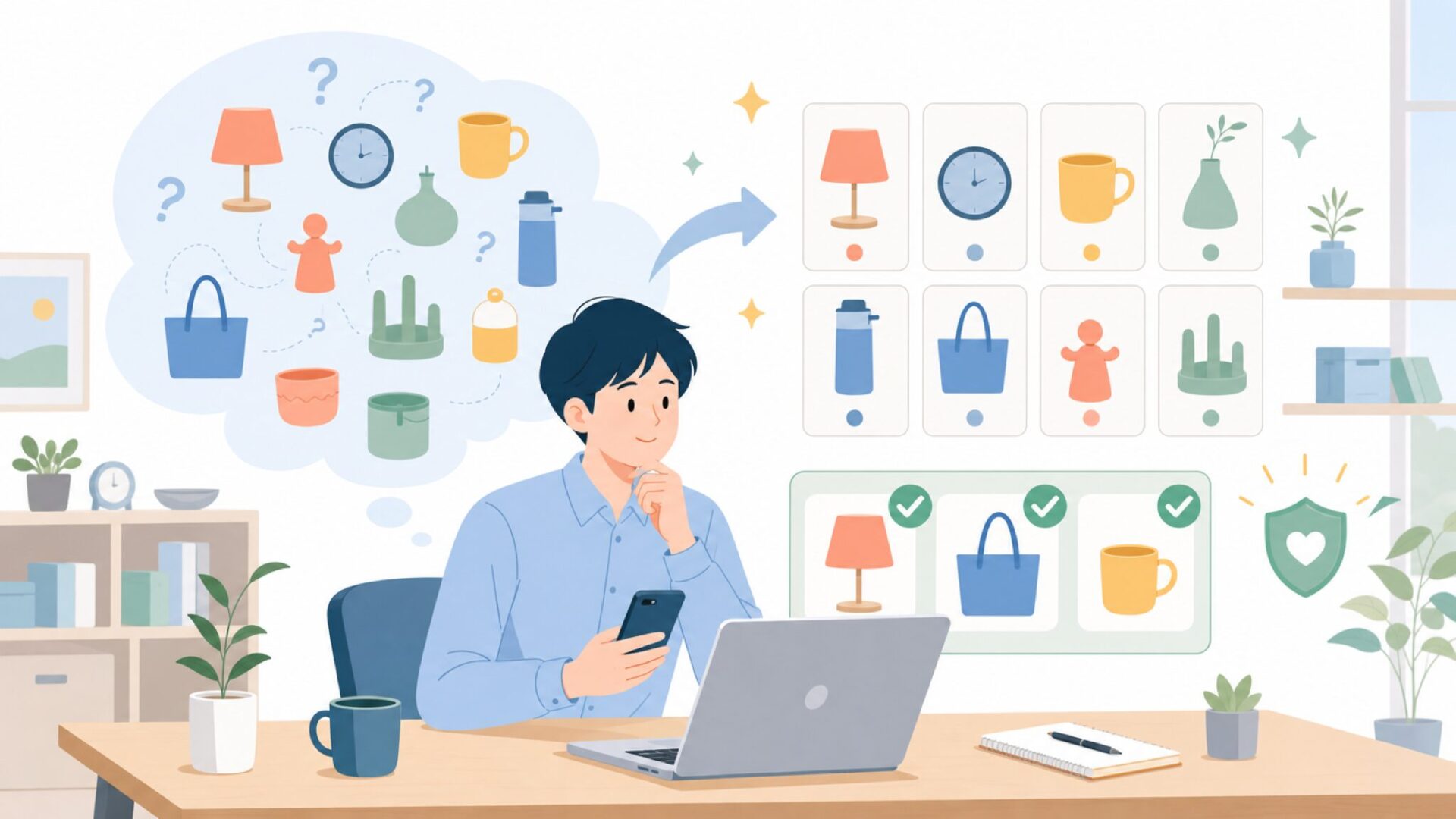 一度見たら忘れない──Balviの人気商品ラインナップを表すイラスト