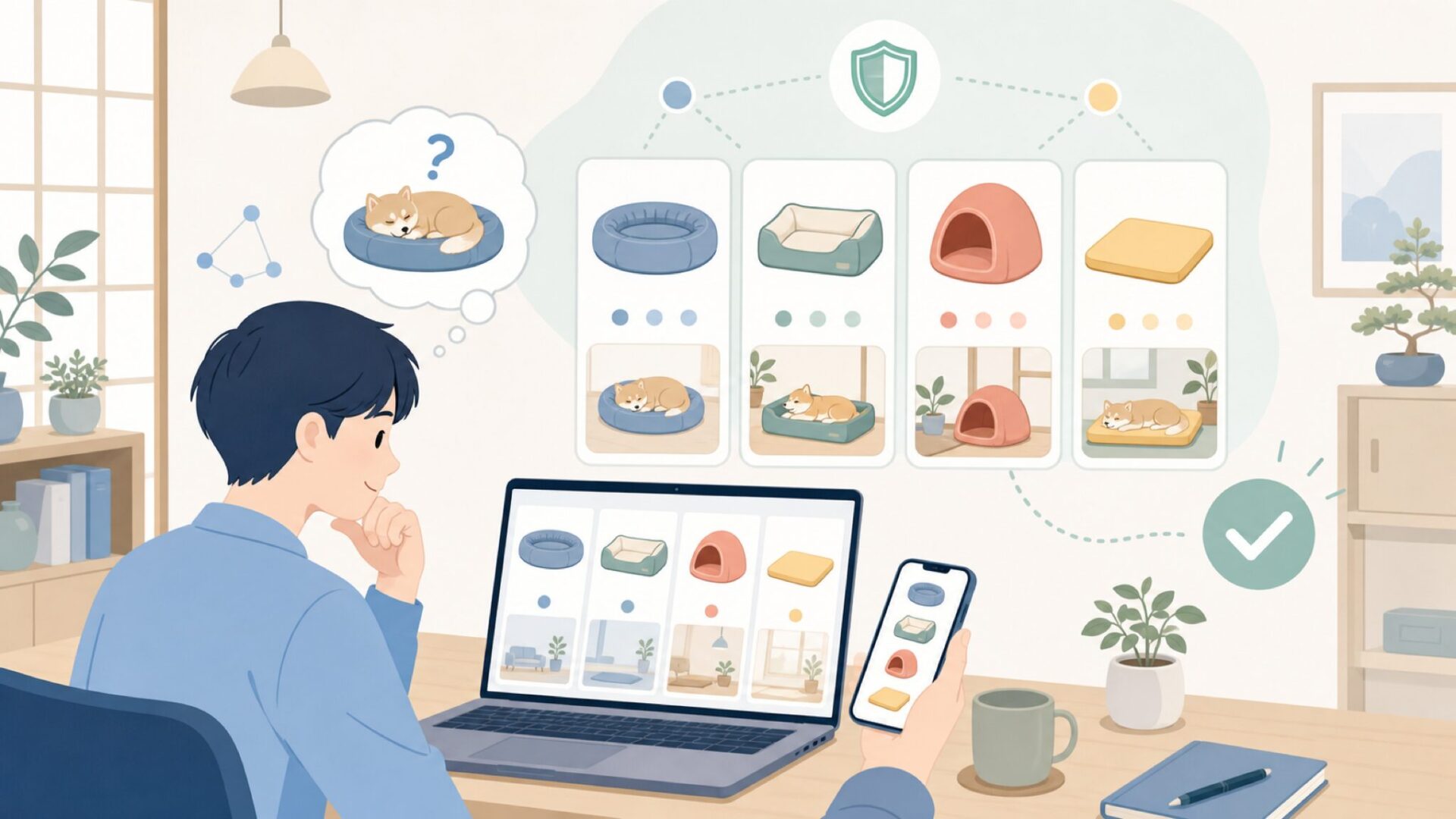 商品ラインナップから見るFurHavenの特徴を表すイラスト