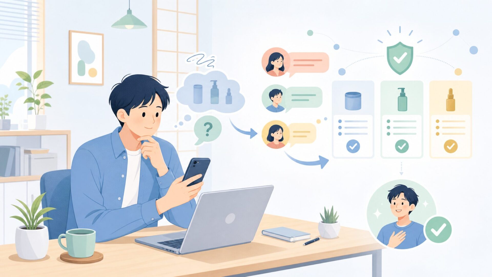 実際に使った人の声から見えるKOTLIEのリアルを表すイラスト