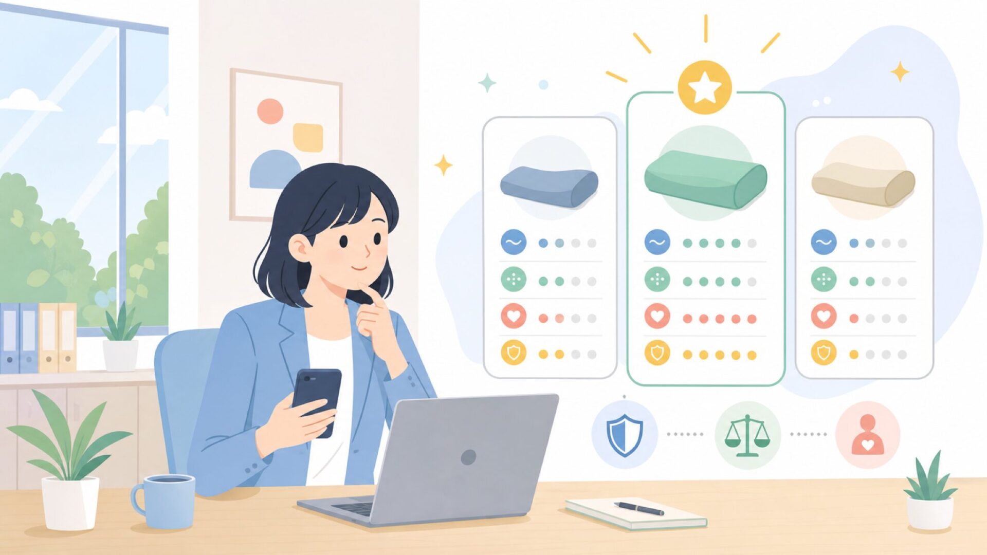 同価格帯・人気ランキングの中でのURVOLAXの立ち位置を表すイラスト