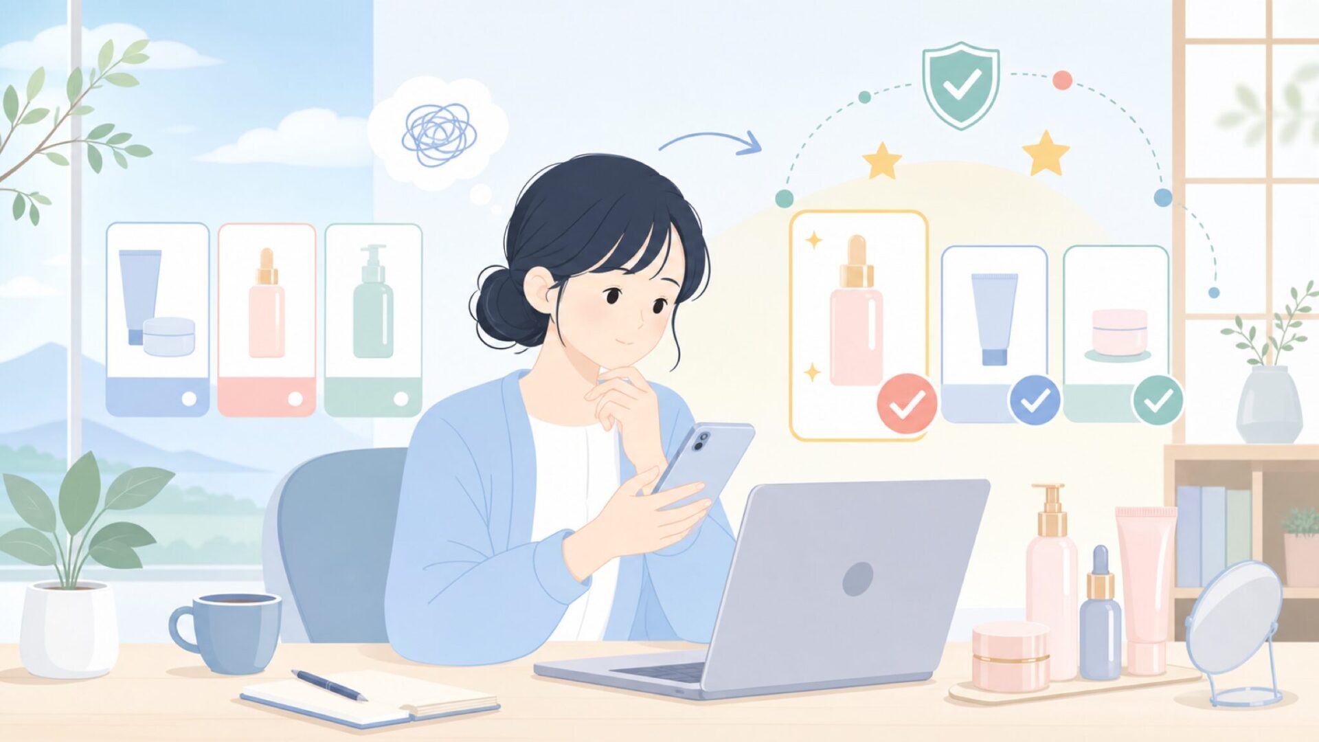 人気商品から見るMilk Touchの魅力と選び方を表すイラスト