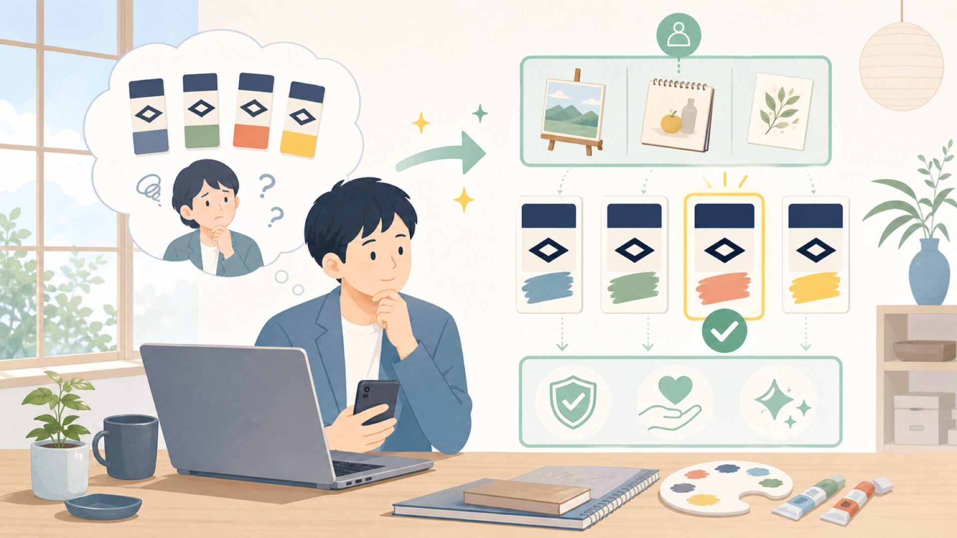 経験値・用途別に見るDaler Rowneyの選び方を表すイラスト