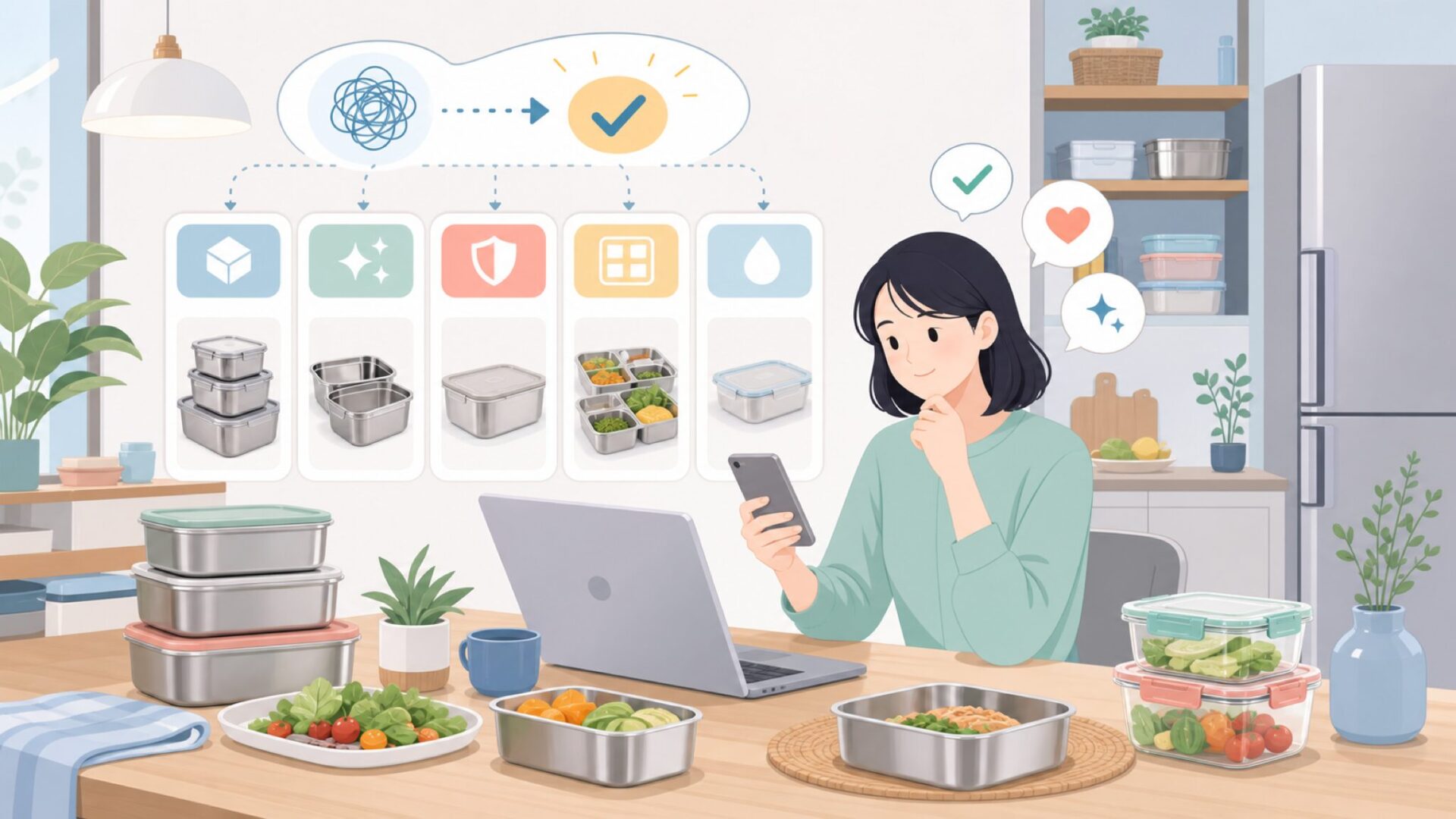 FIKA ONE保存容器・ステンレス保存容器の実力を表すイラスト