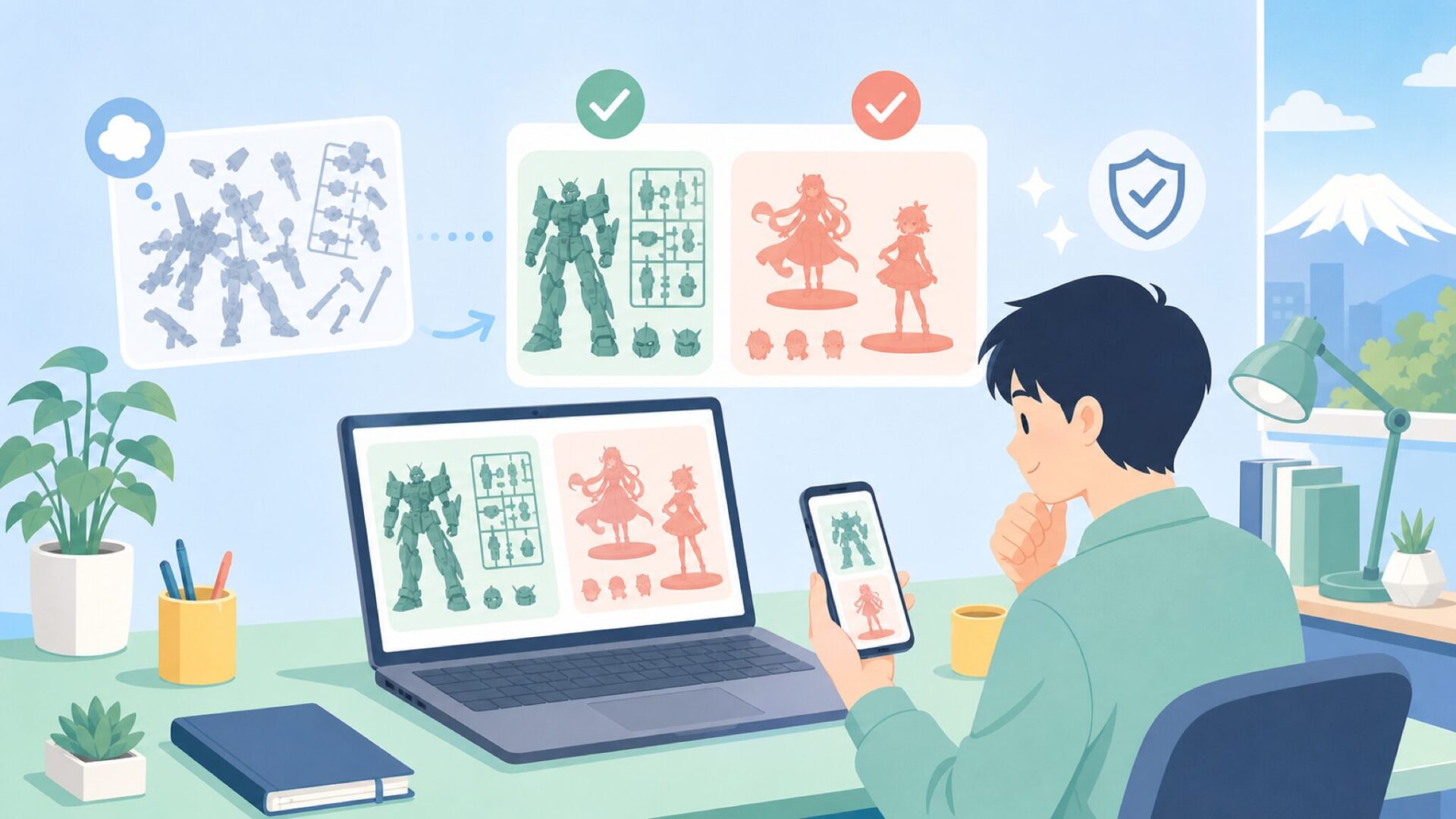 コトブキヤの代表製品 — オリジナルと版権、2つの顔を表すイラスト