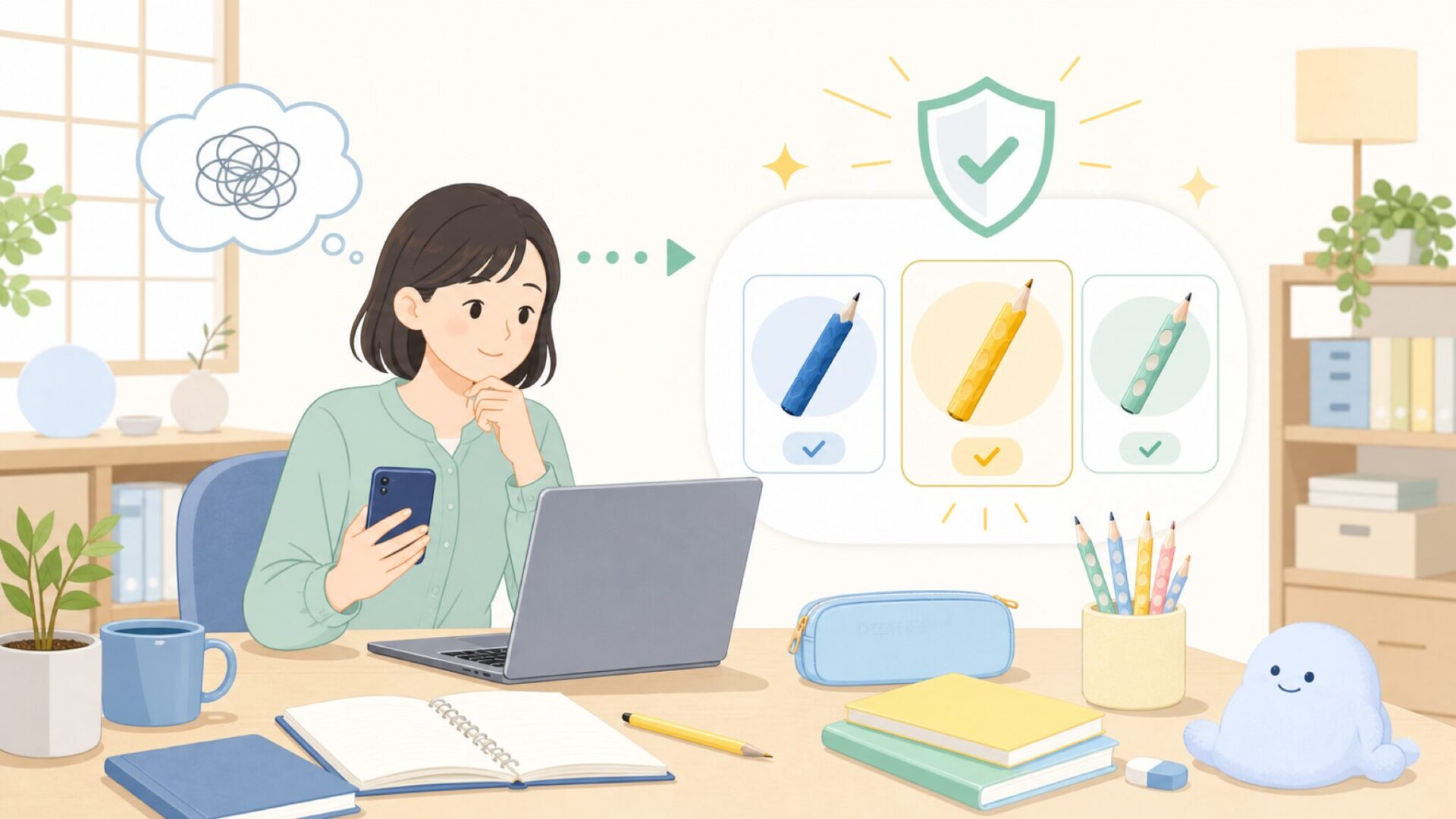 子どもの学習用にも選ばれるイージーグラフを表すイラスト