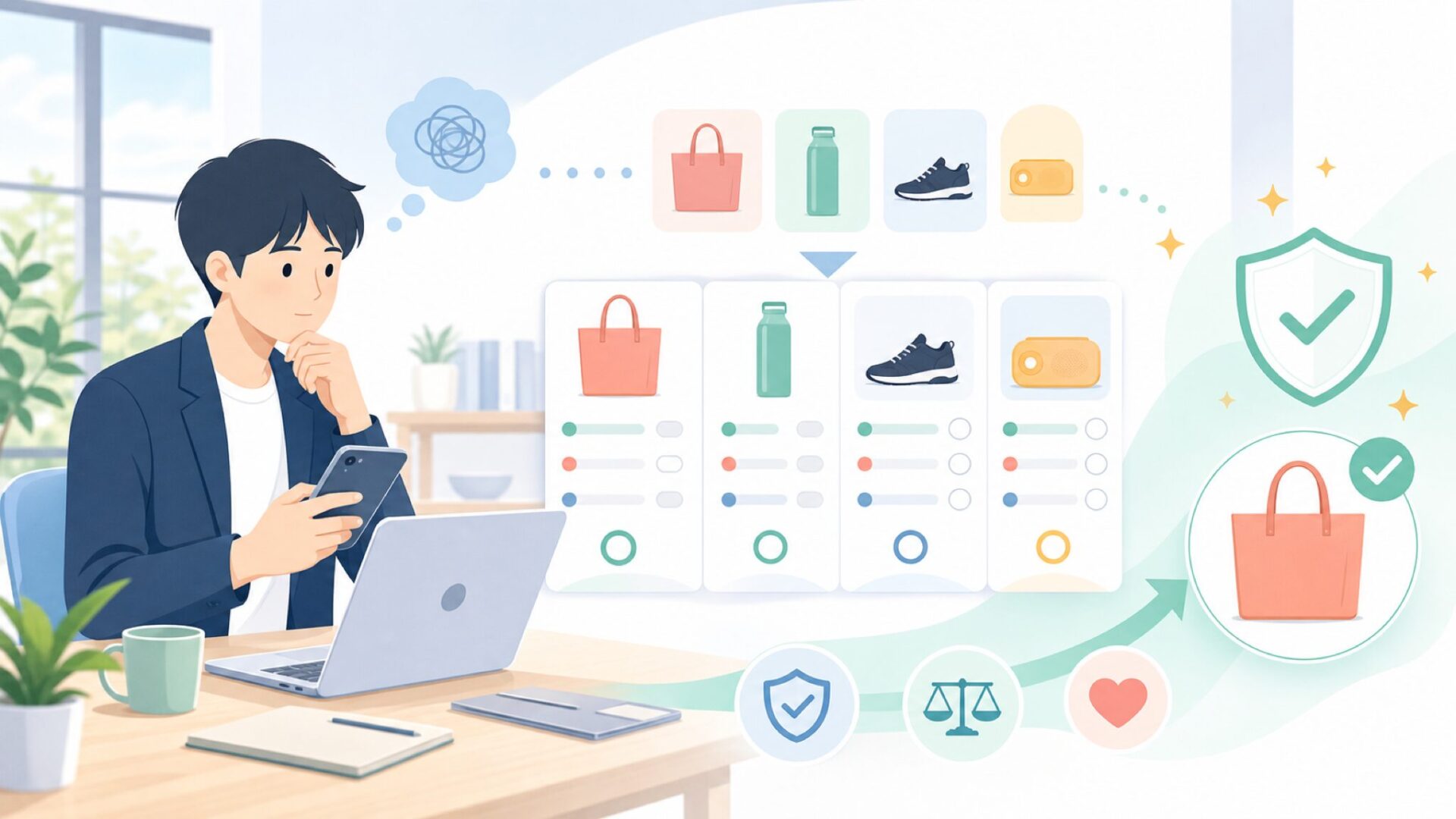 新着ラインナップから見るブランドの勢いを表すイラスト