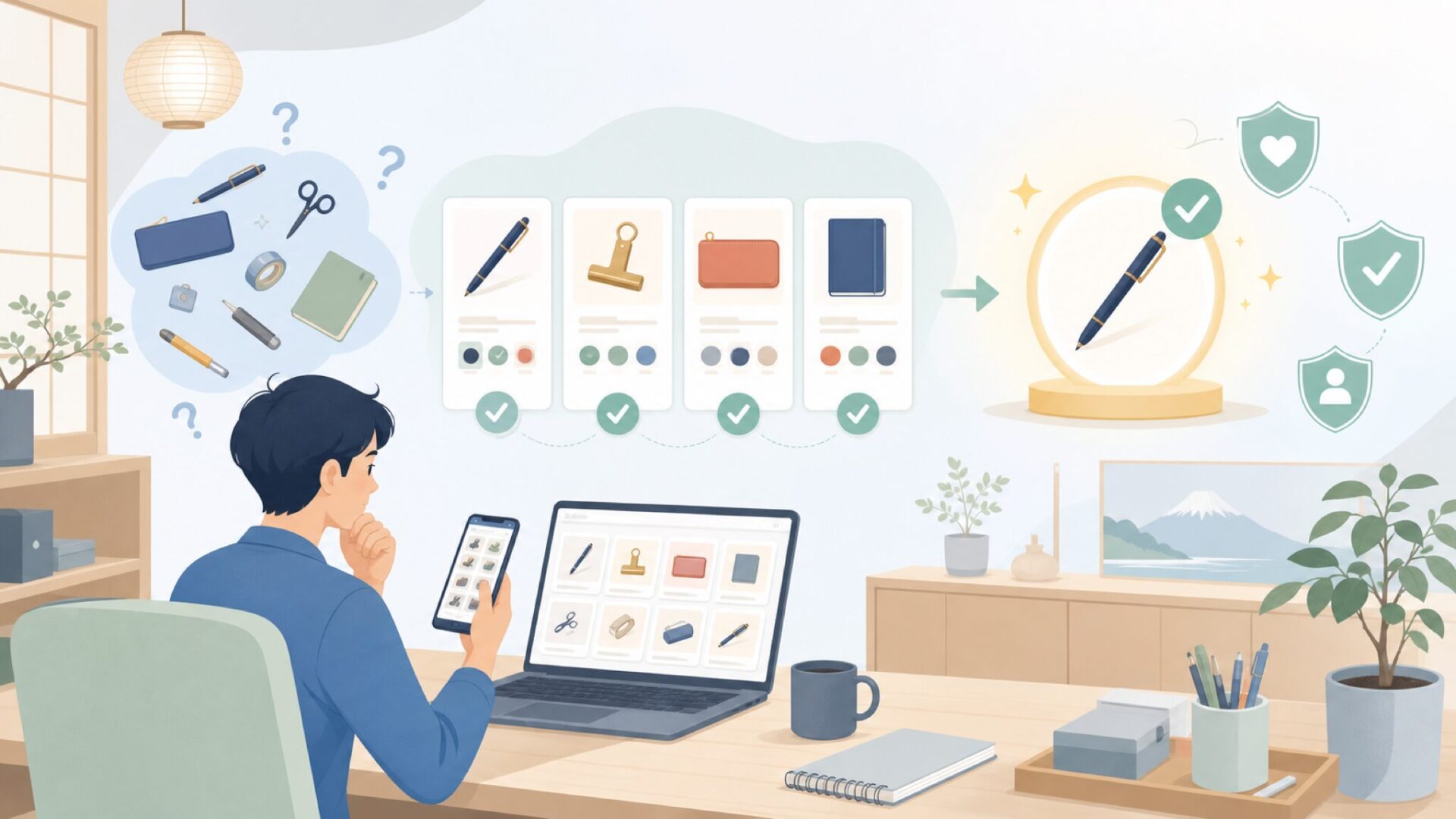 人気アイテムから見るTOOLS to LIVEBYの魅力を表すイラスト