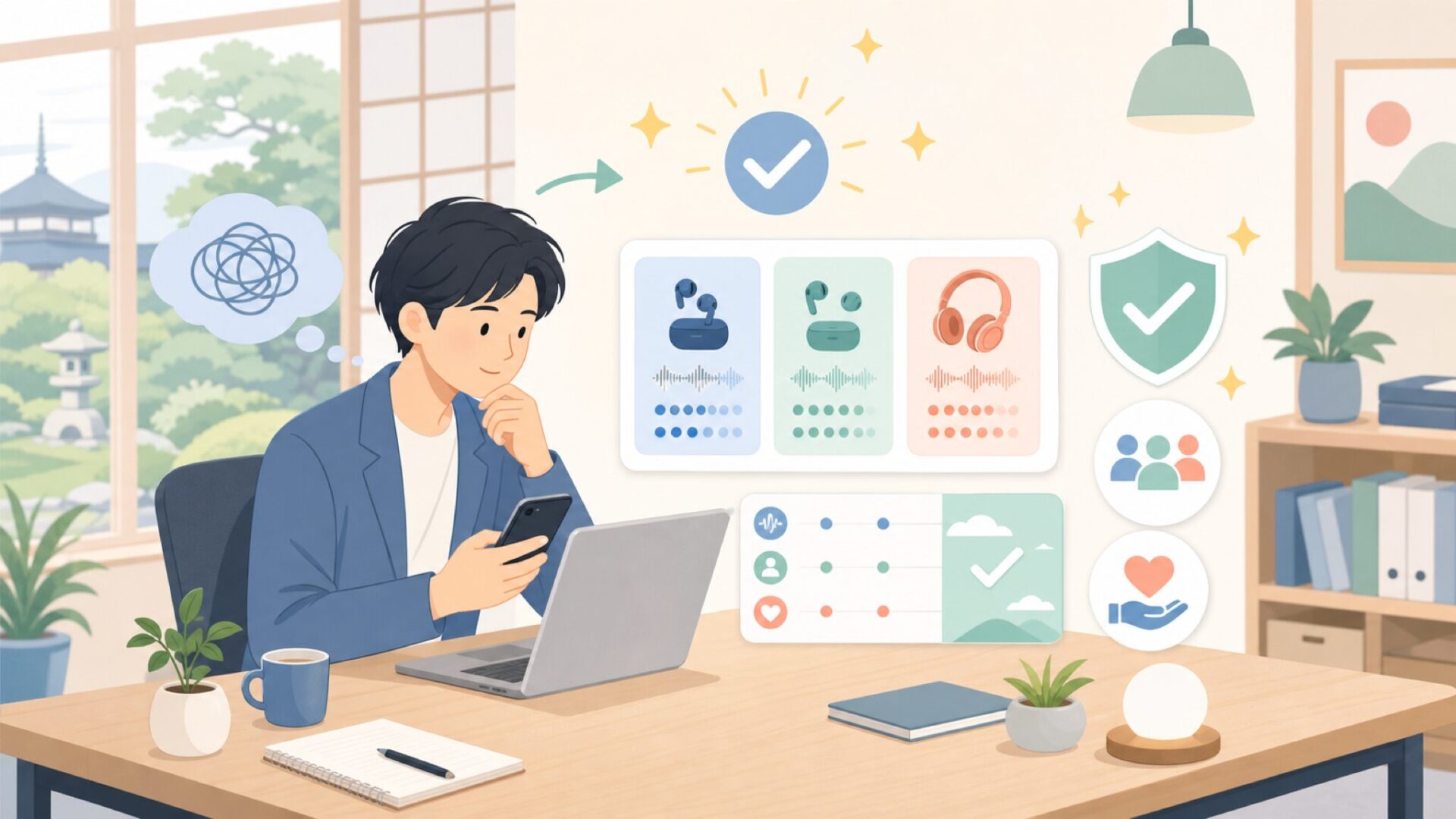 音質傾向と価格帯は見合うか？実使用者の評価から見るを表すイラスト
