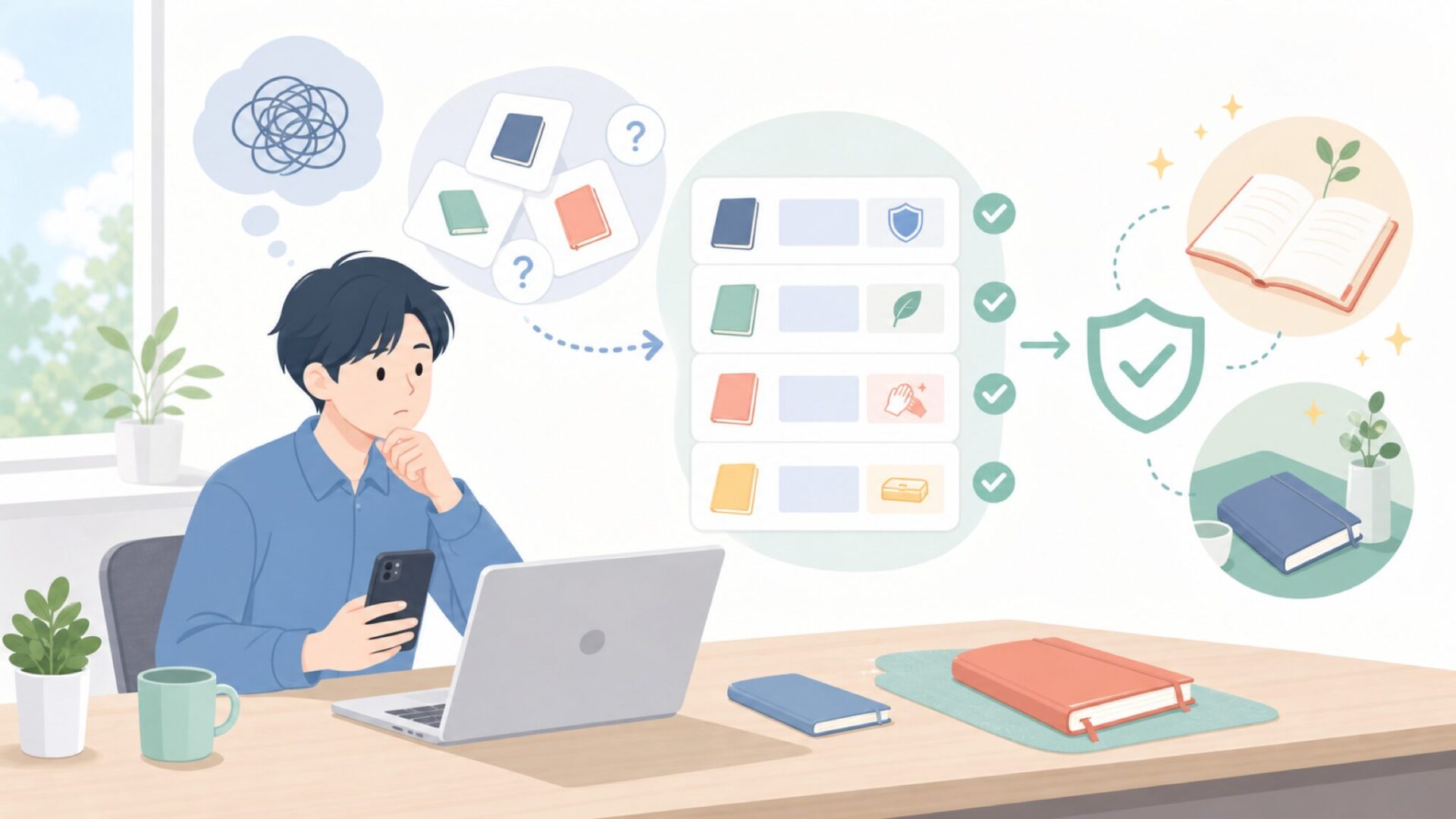 使い方に迷わない基本ルールと長く使うコツを表すイラスト