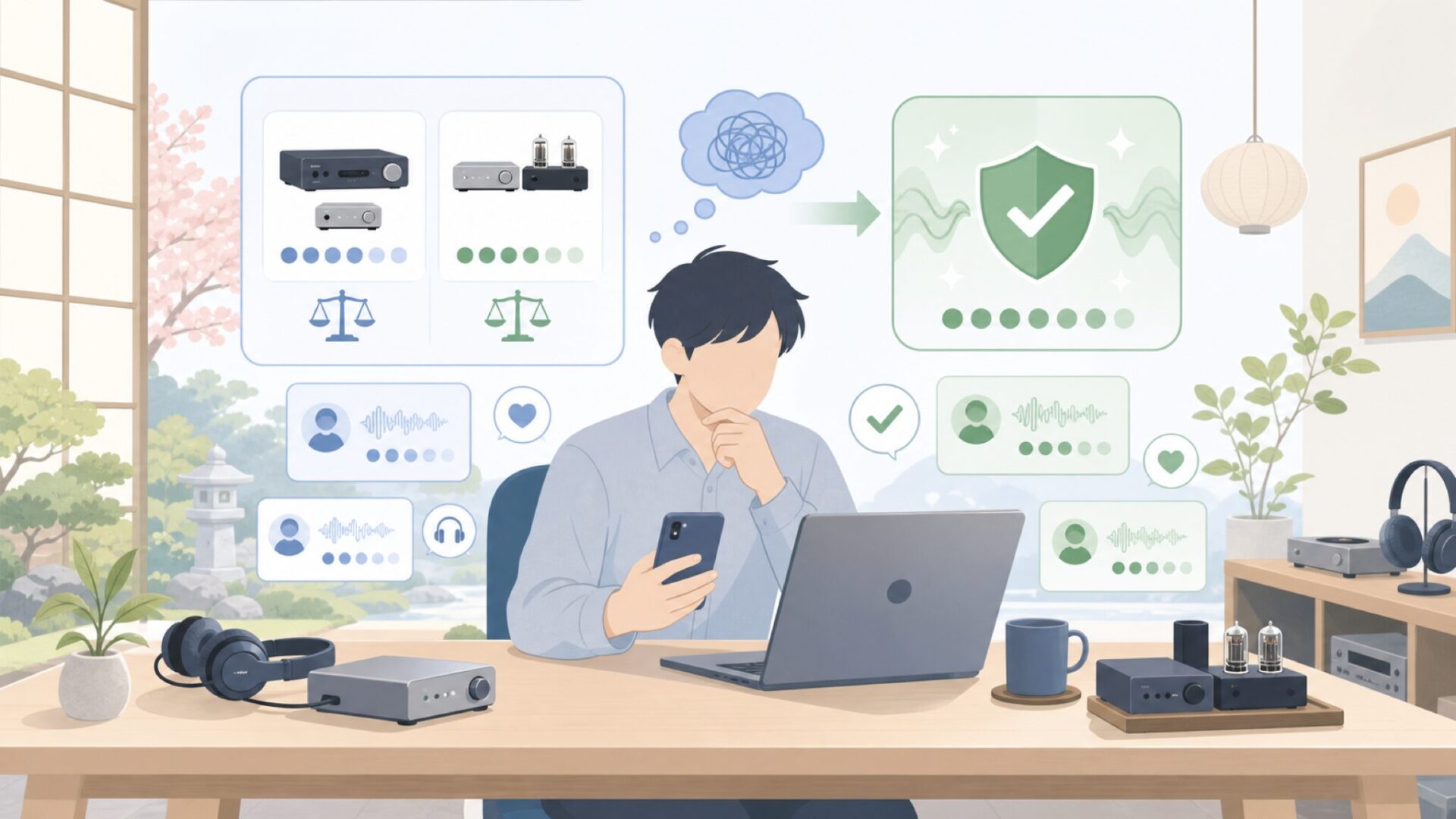 音質はどう評価されている？購入前に知っておきたい傾向を表すイラスト