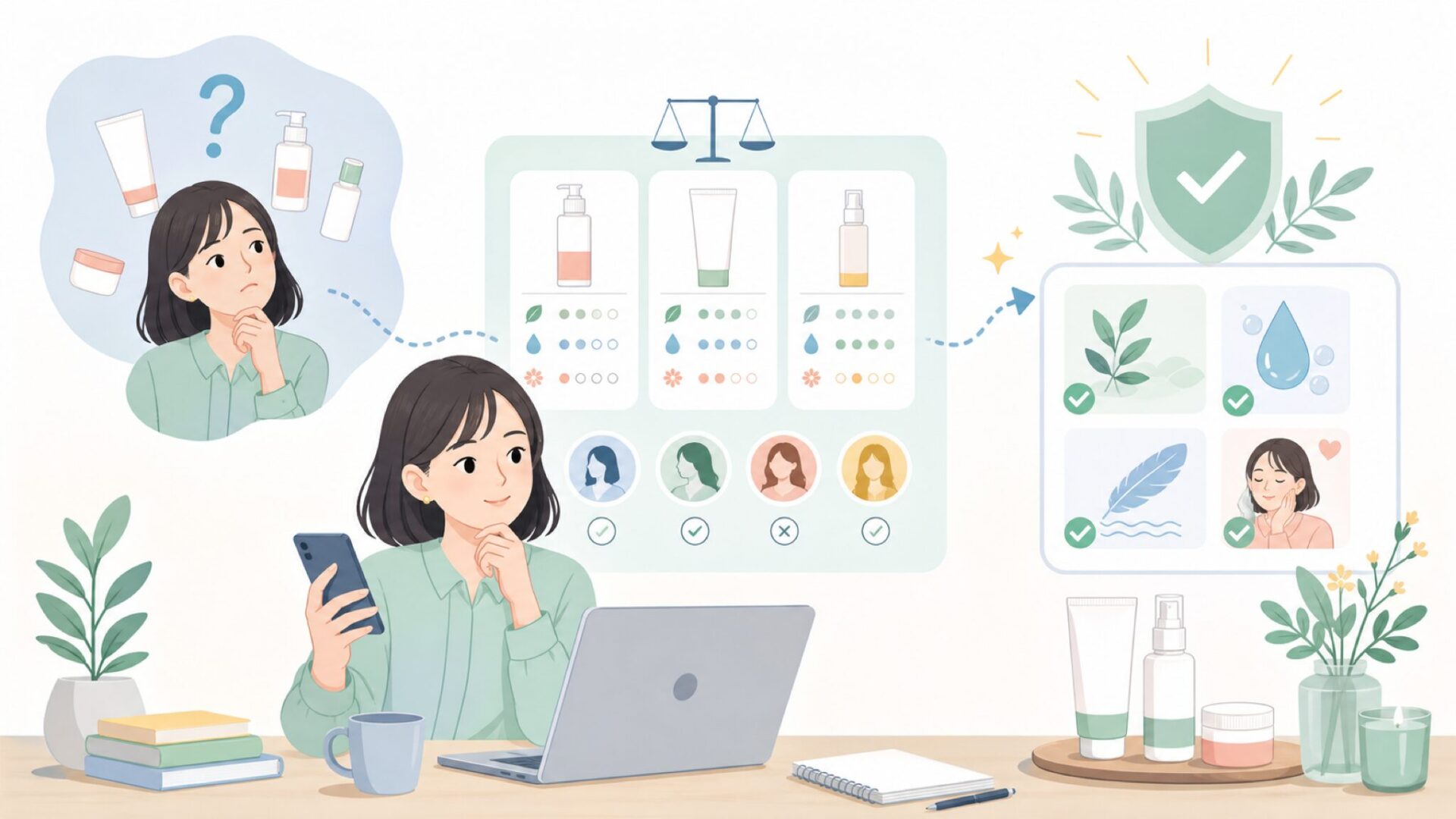 Dr.Hauschkaはどんな人におすすめ?向き不向きの見極め方を表すイラスト
