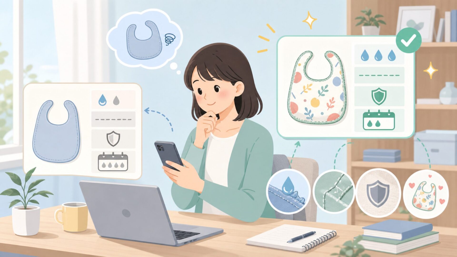 100均のスタイとの違いは？価格に見合う理由を表すイラスト