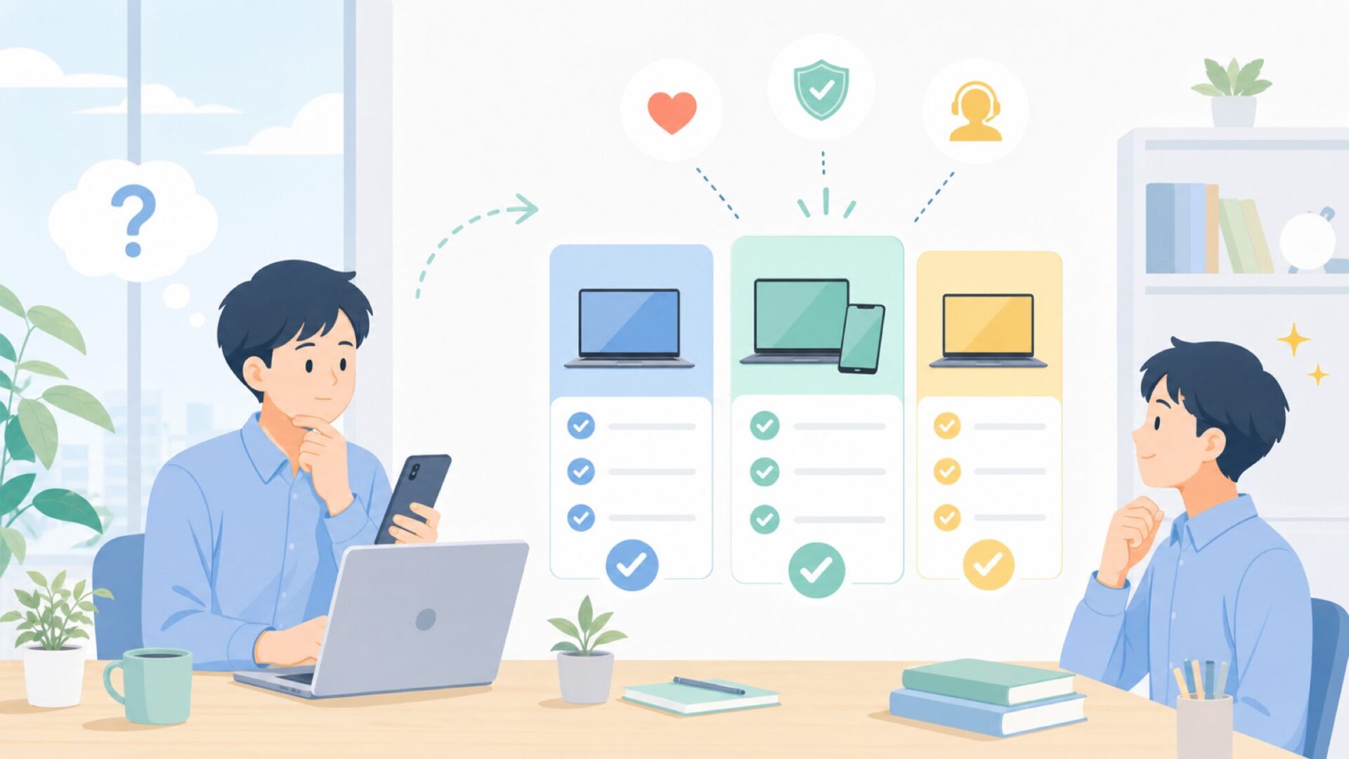 YITAHOMEはどこで買える？購入先ごとの違いを表すイラスト