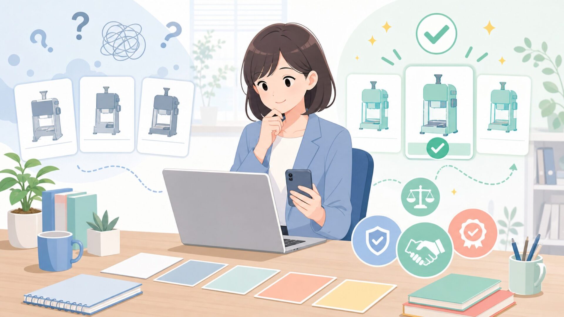 国産・有名業務用かき氷機と比較して見えてくる違いを表すイラスト