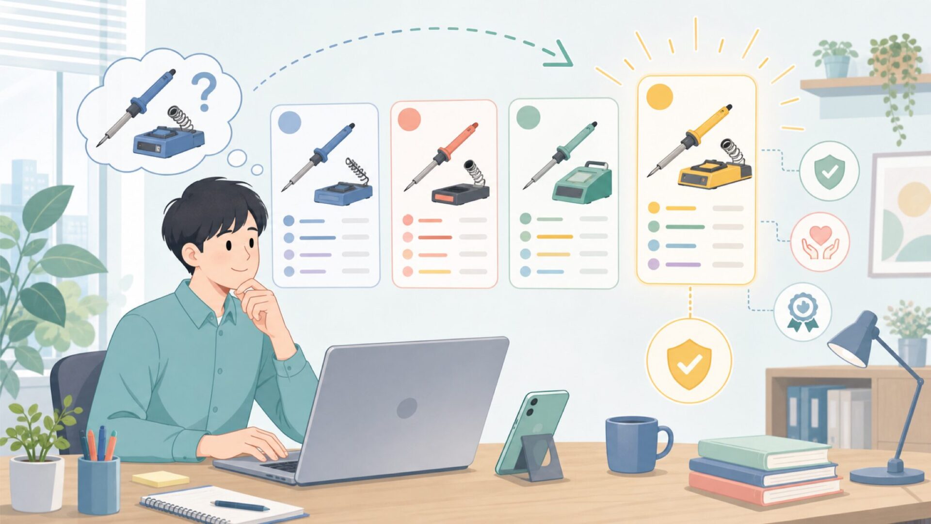HAKKO・goot・SK11と比べて分かるLesimollの立ち位置を表すイラスト