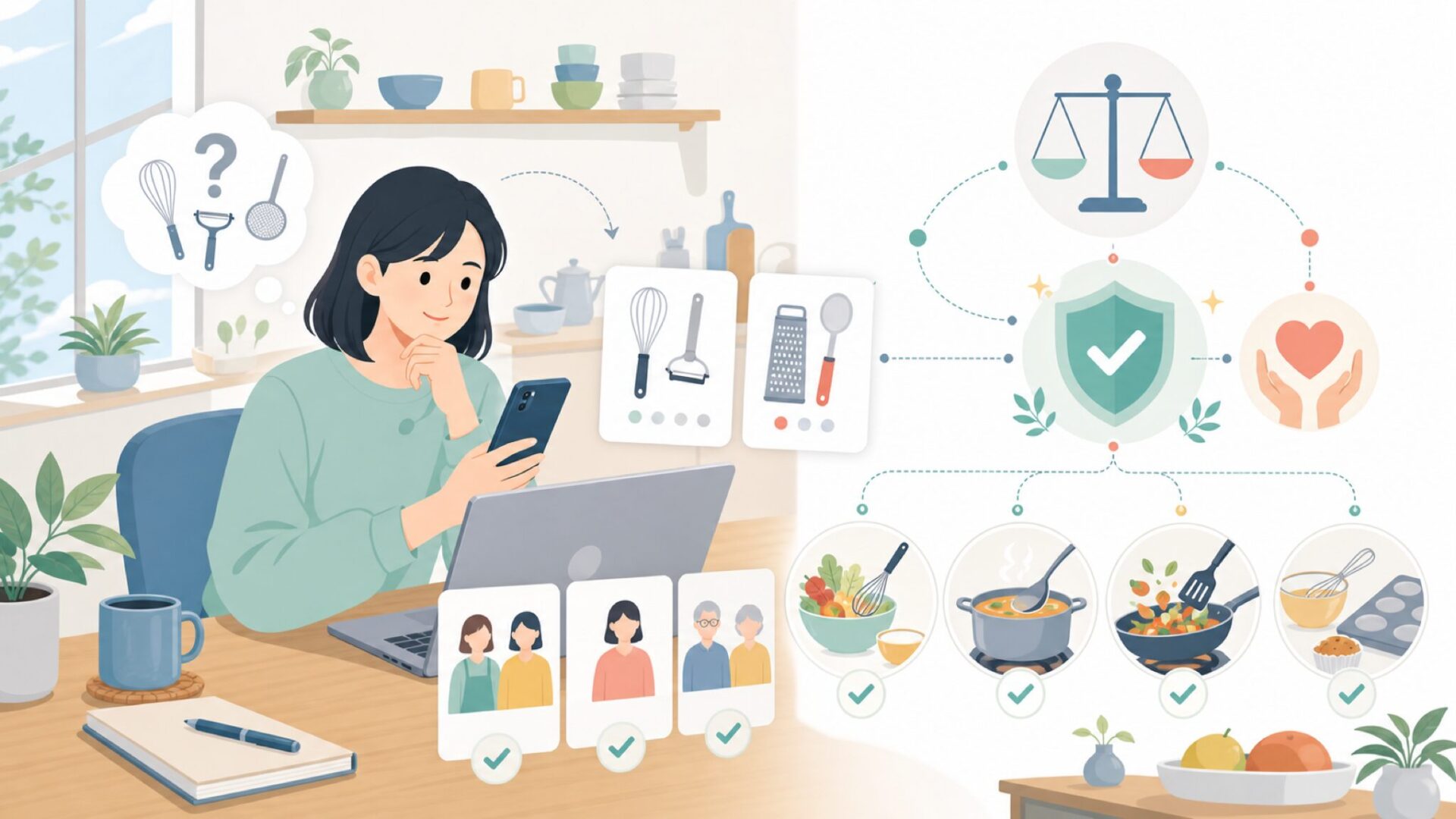 Norproはどんな人・どんな料理に向いている？を表すイラスト