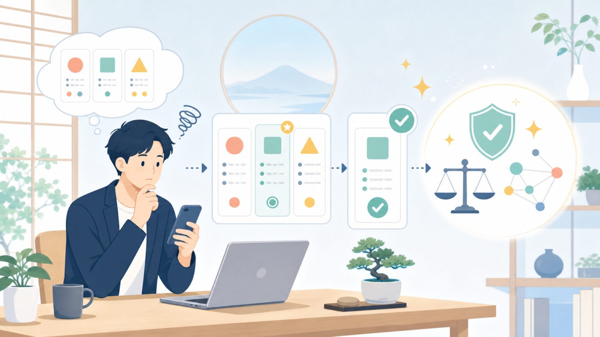 CTA(中間)を表すイラスト