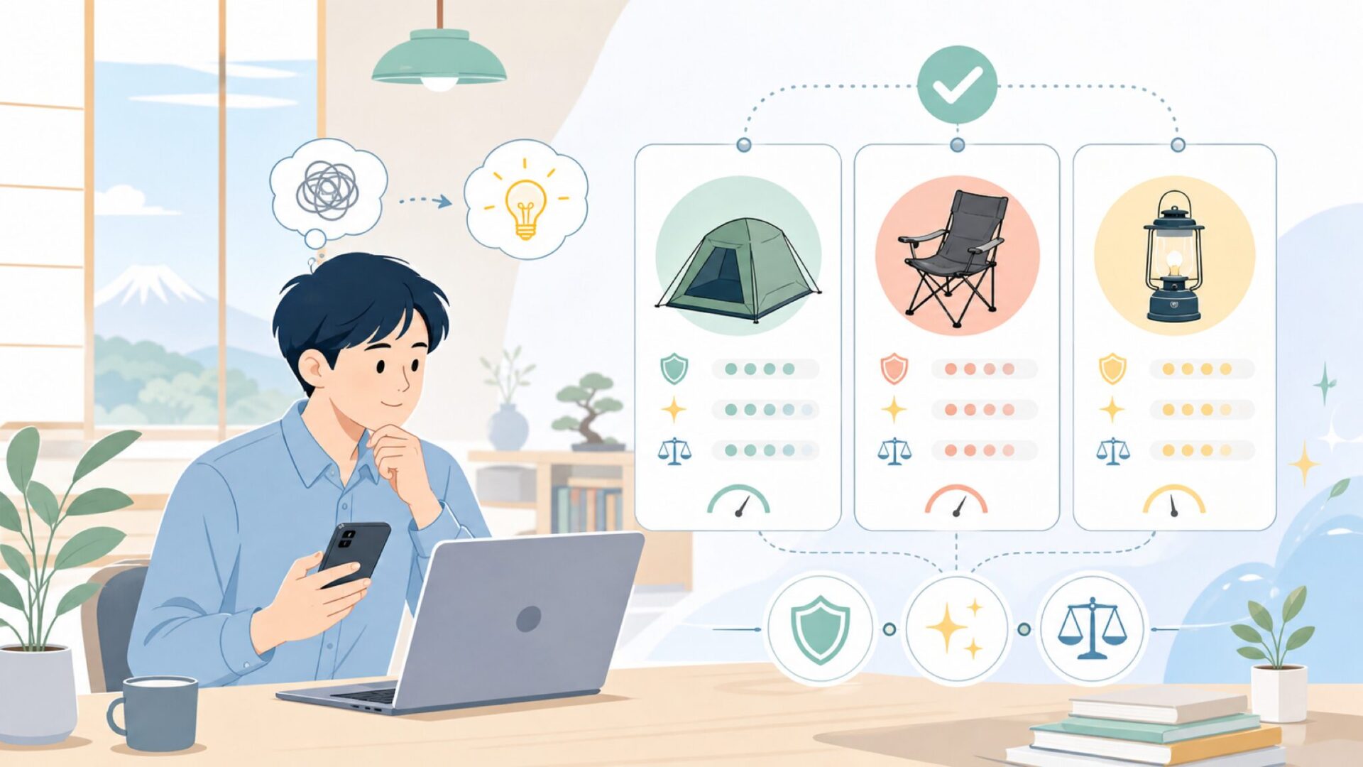 Blackdeerの主要商品ラインと価格帯・評判を表すイラスト