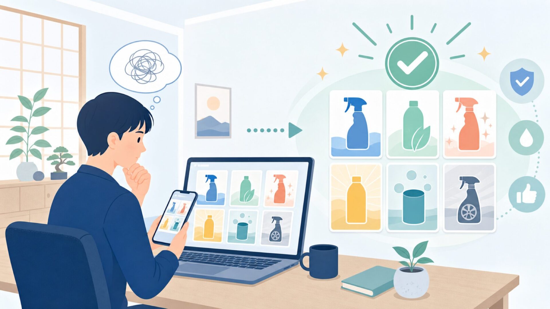 Invisible Glass・Stonerシリーズのおすすめ商品6選を表すイラスト