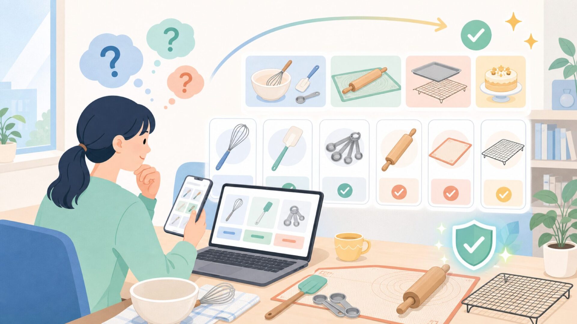 用途別に見るMrs. Anderson's Bakingのおすすめアイテムを表すイラスト